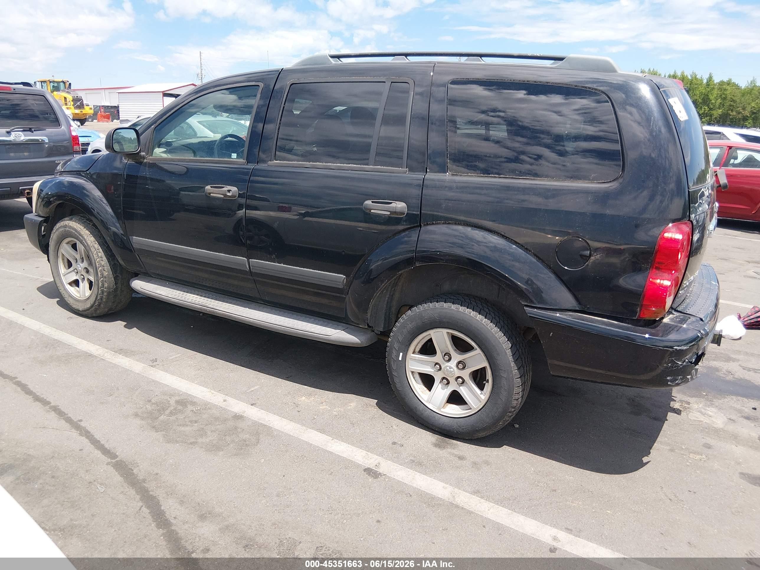 2006 Dodge Durango Slt Black vin: 1D4HB48N16F125683