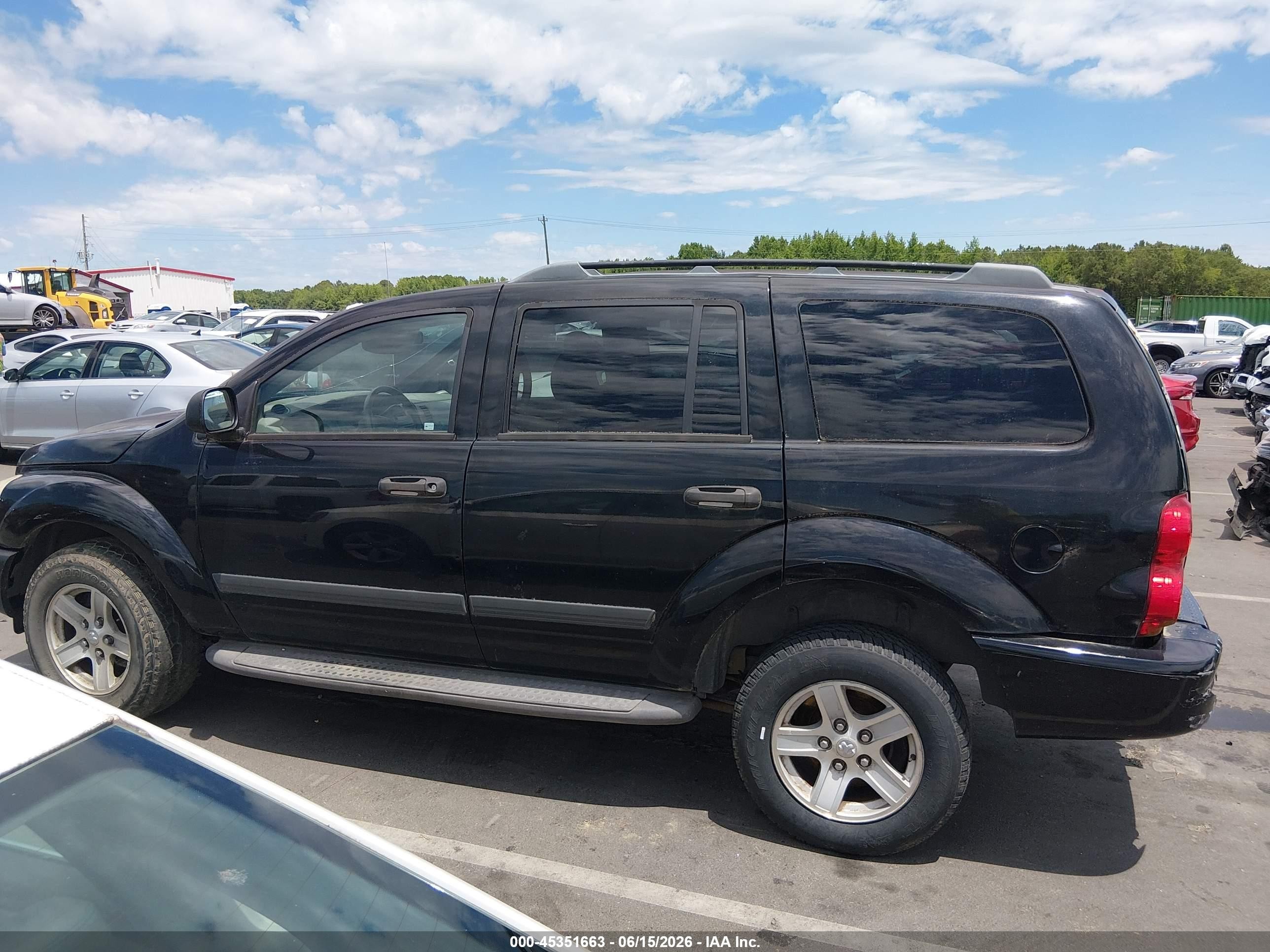 2006 Dodge Durango Slt Black vin: 1D4HB48N16F125683
