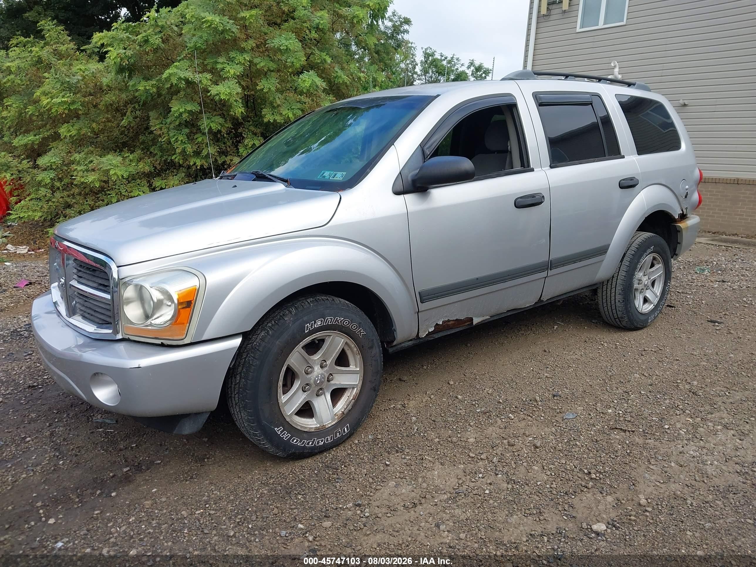 2006 Dodge Durango Slt Серебряный vin: 1D4HB48N26F103935