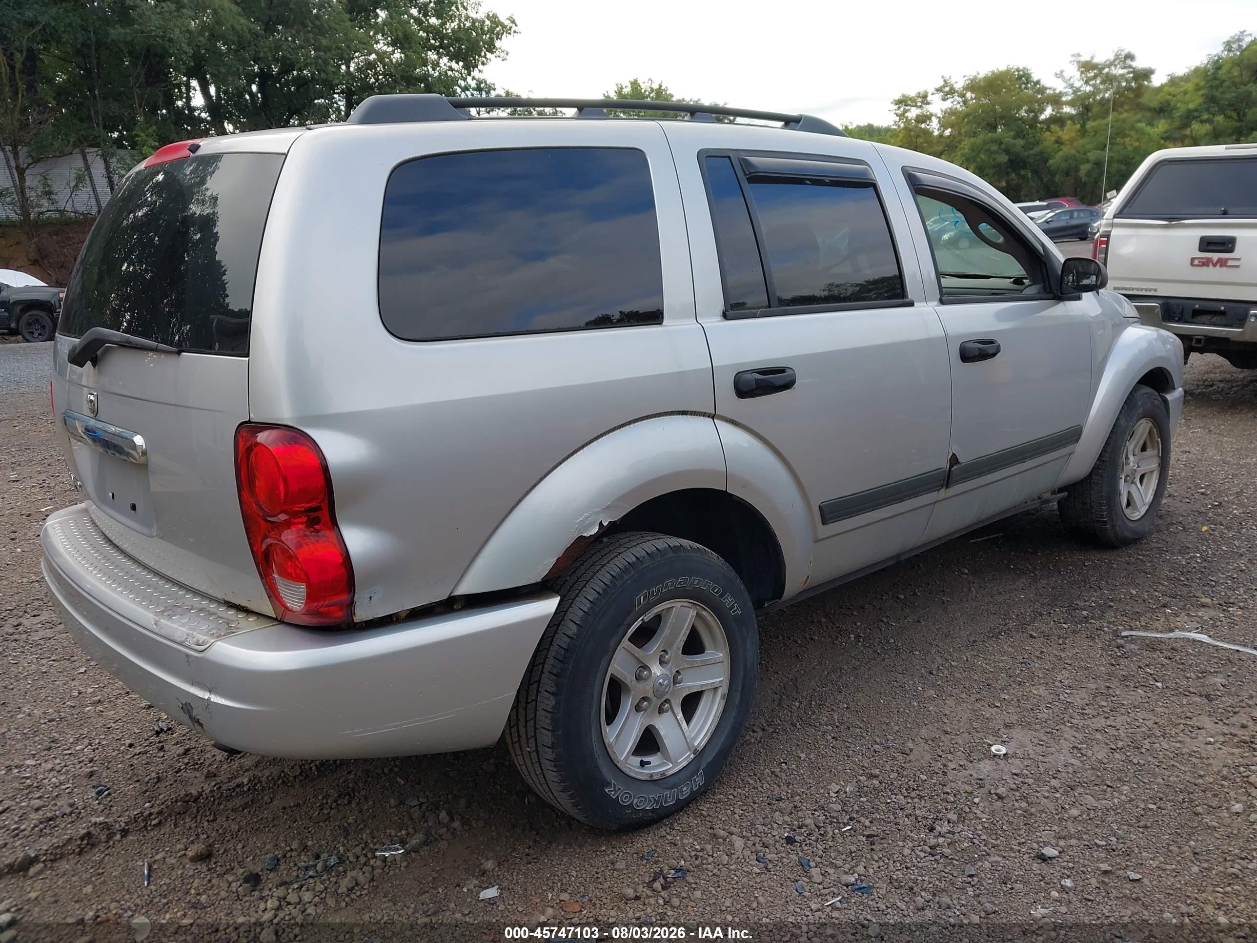 2006 Dodge Durango Slt Серебряный vin: 1D4HB48N26F103935