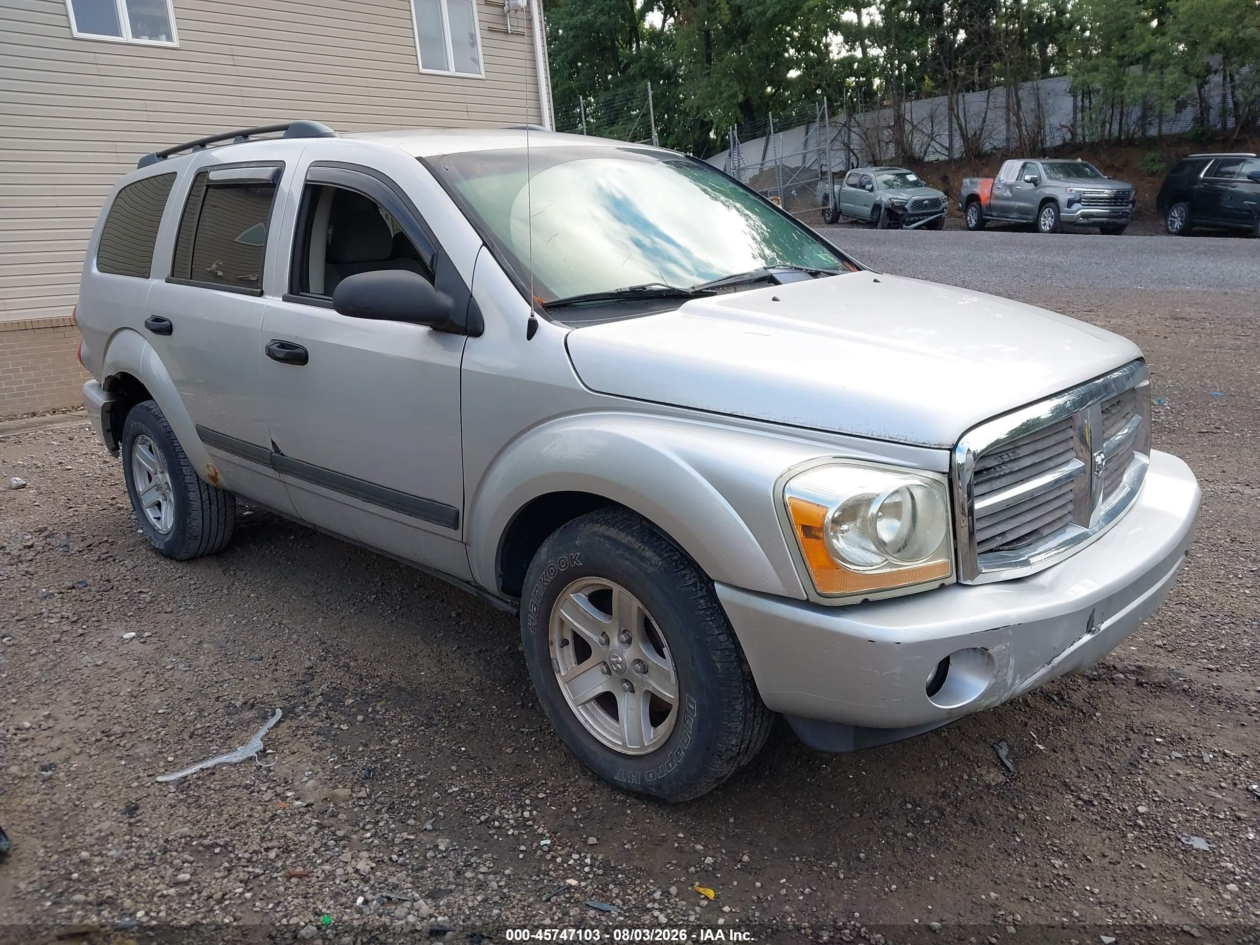 2006 Dodge Durango Slt Silver vin: 1D4HB48N26F103935