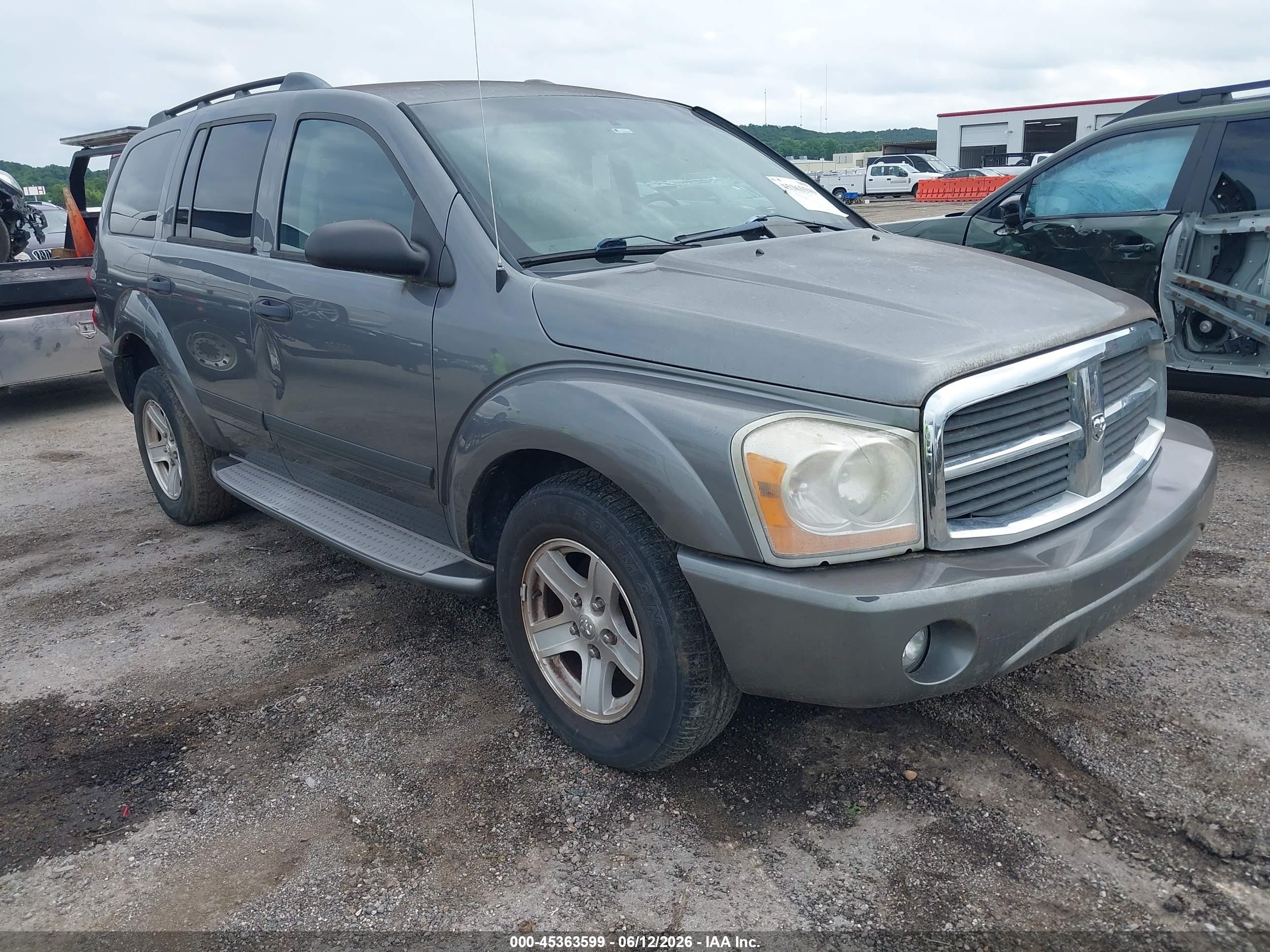2006 Dodge Durango Slt Gray vin: 1D4HB48N26F164329