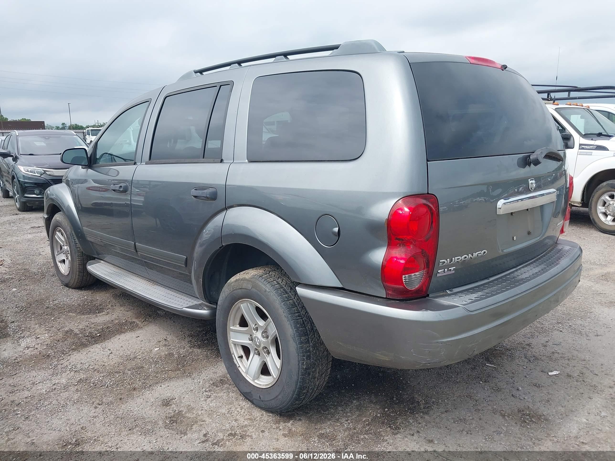 2006 Dodge Durango Slt Gray vin: 1D4HB48N26F164329