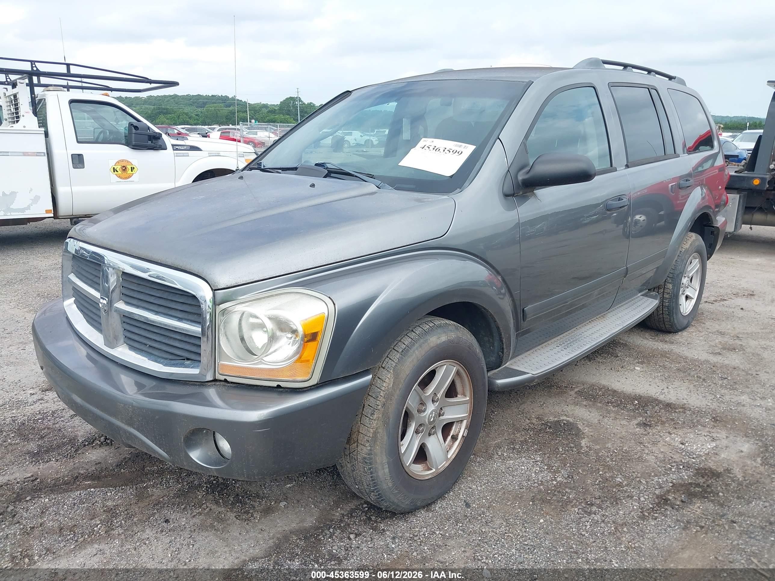 2006 Dodge Durango Slt Gray vin: 1D4HB48N26F164329