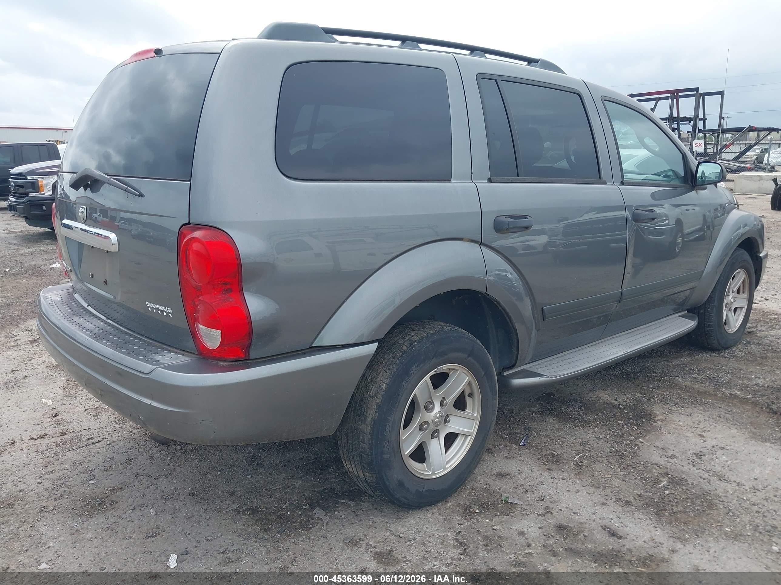 2006 Dodge Durango Slt Gray vin: 1D4HB48N26F164329