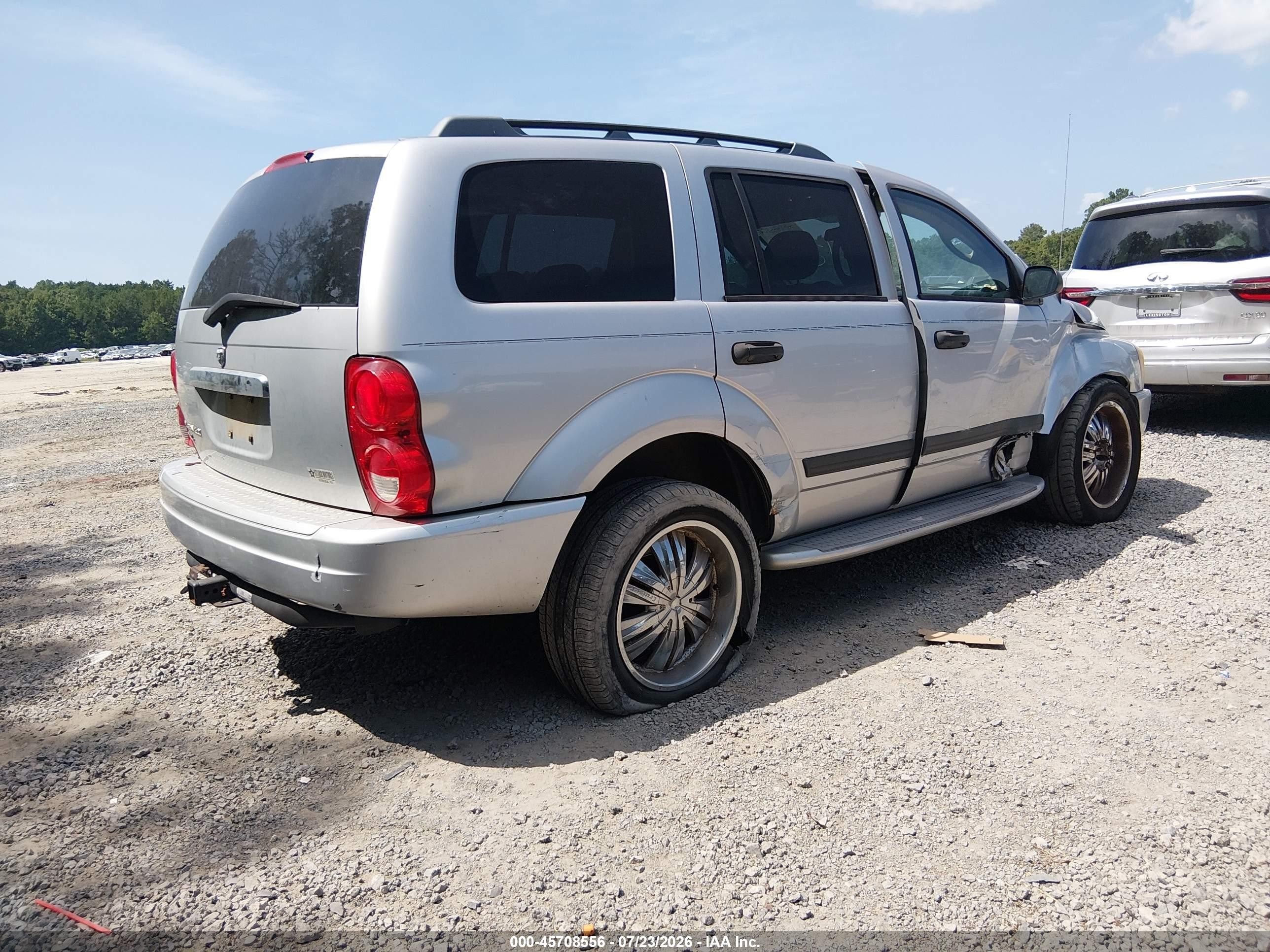 2006 Dodge Durango Slt Silver vin: 1D4HB48N26F186878