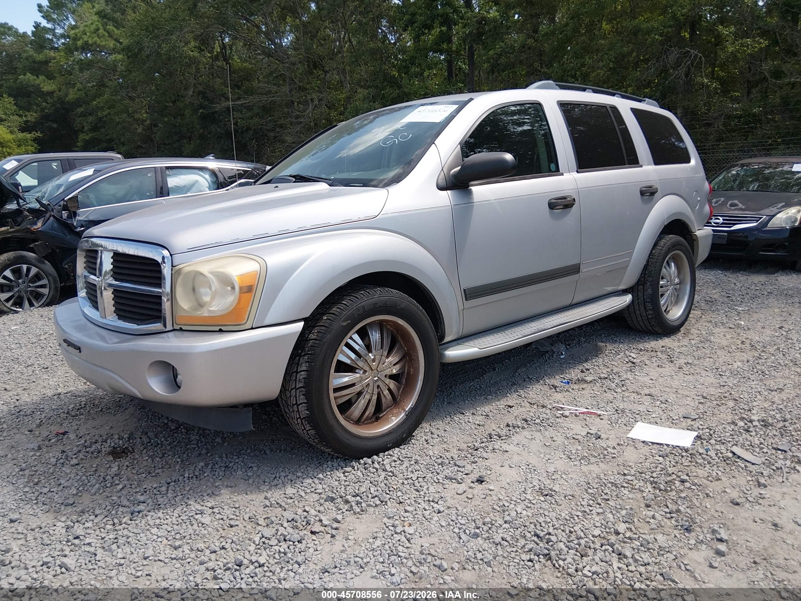 2006 Dodge Durango Slt Silver vin: 1D4HB48N26F186878