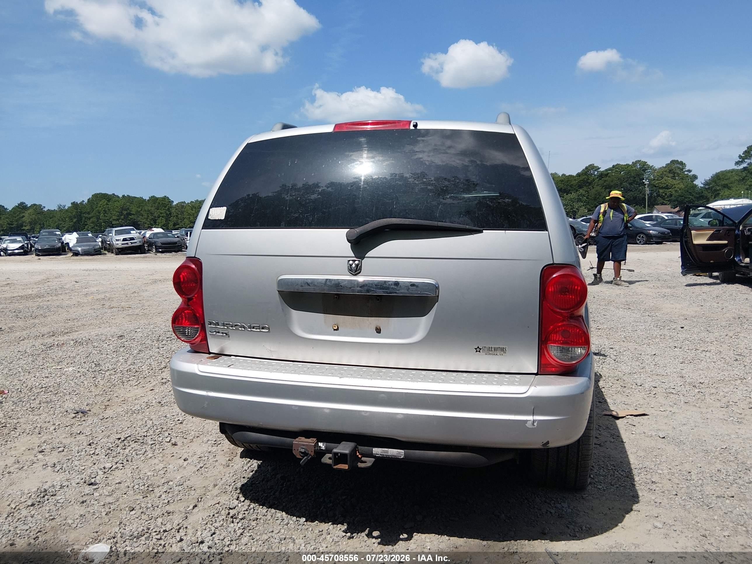 2006 Dodge Durango Slt Silver vin: 1D4HB48N26F186878