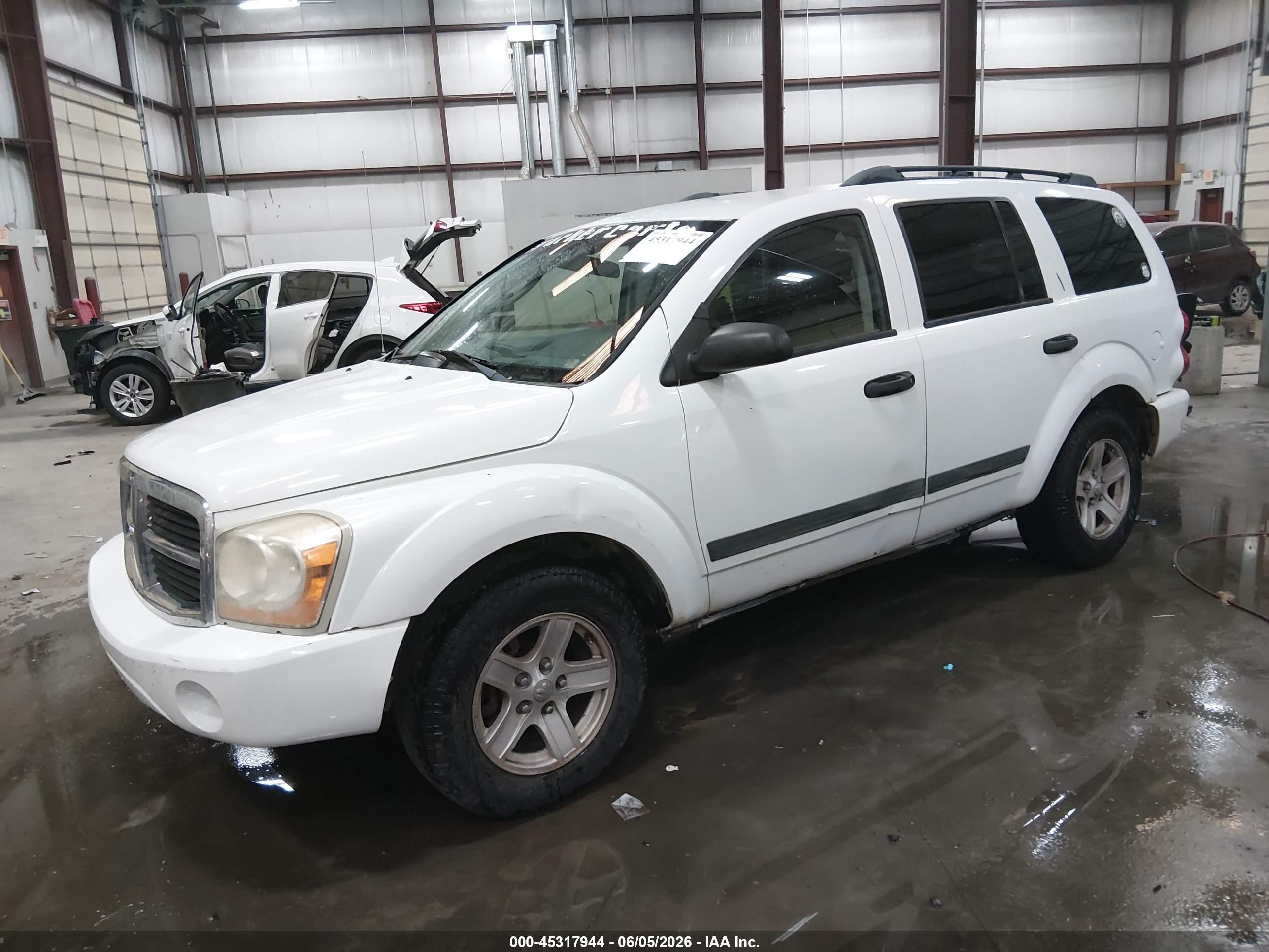 2006 Dodge Durango Slt White vin: 1D4HB48N36F136507