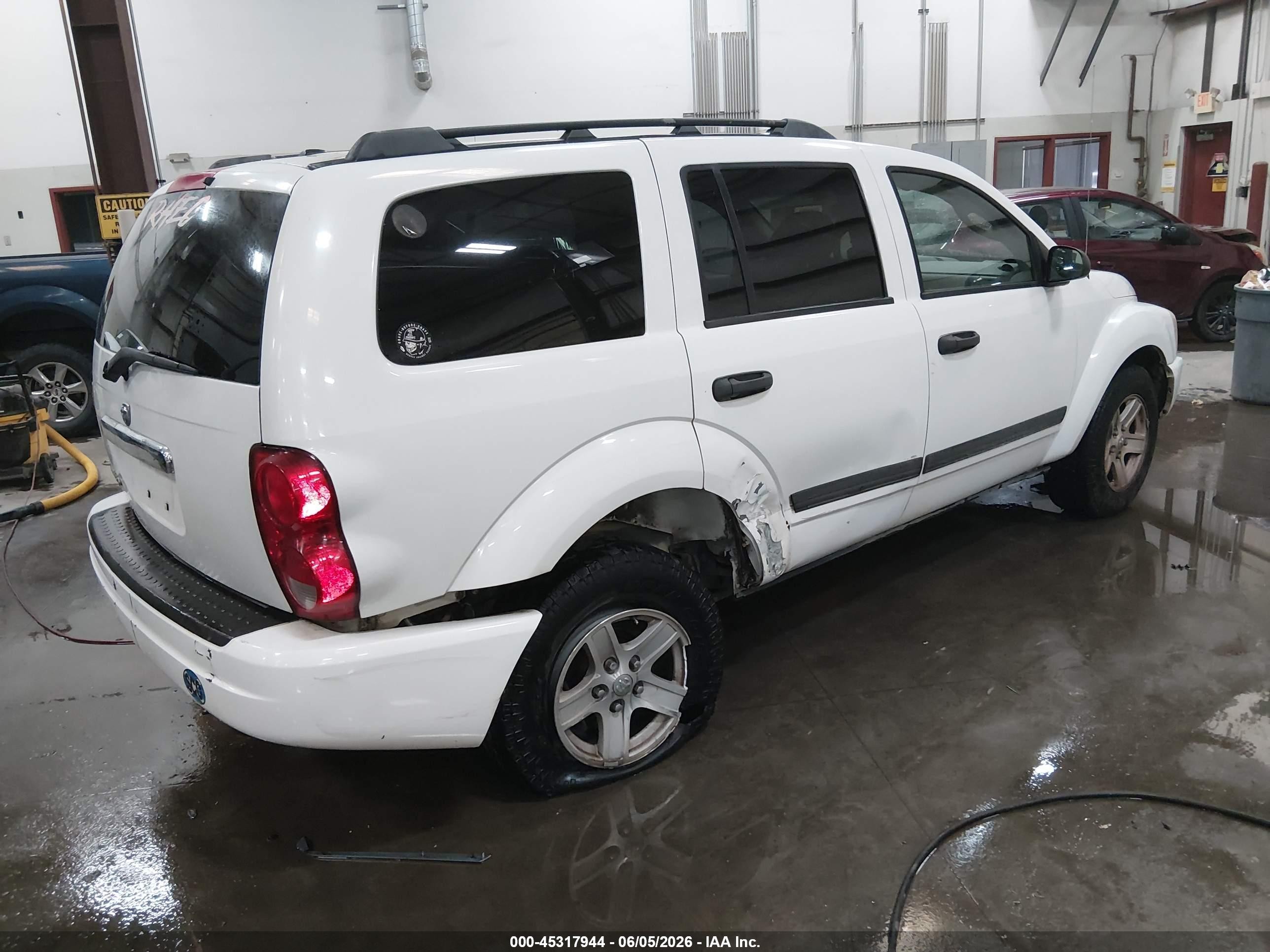 2006 Dodge Durango Slt White vin: 1D4HB48N36F136507