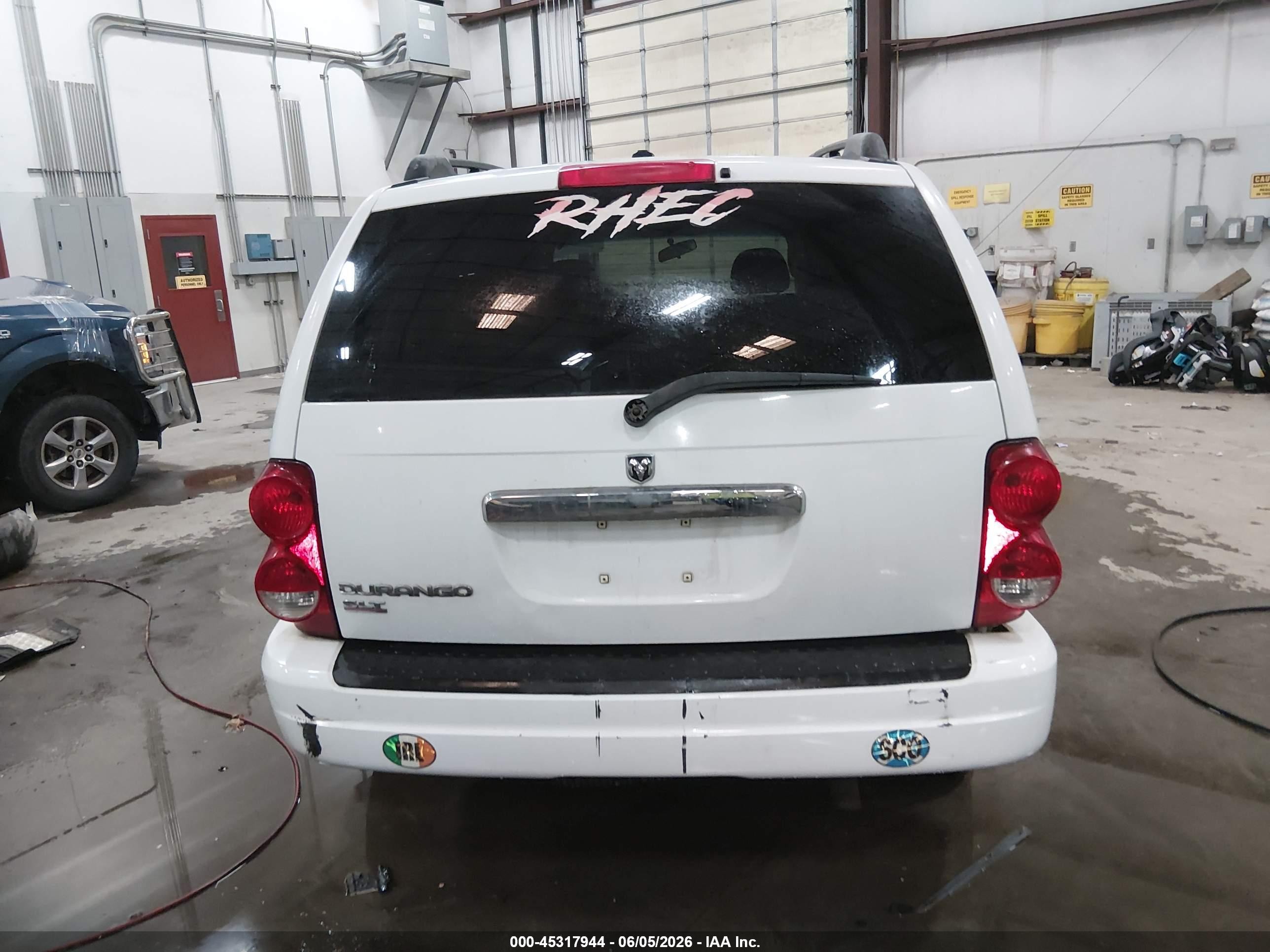 2006 Dodge Durango Slt White vin: 1D4HB48N36F136507
