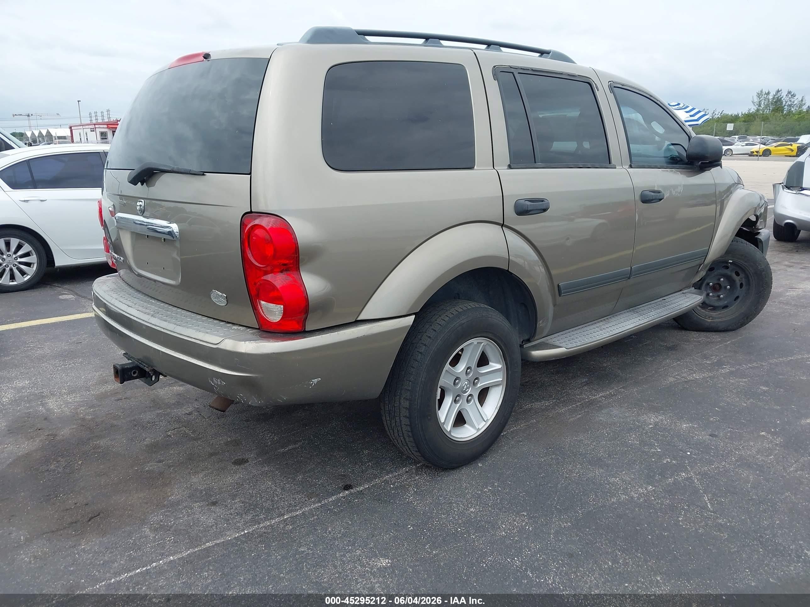 2006 Dodge Durango Slt Tan vin: 1D4HB48N46F167958