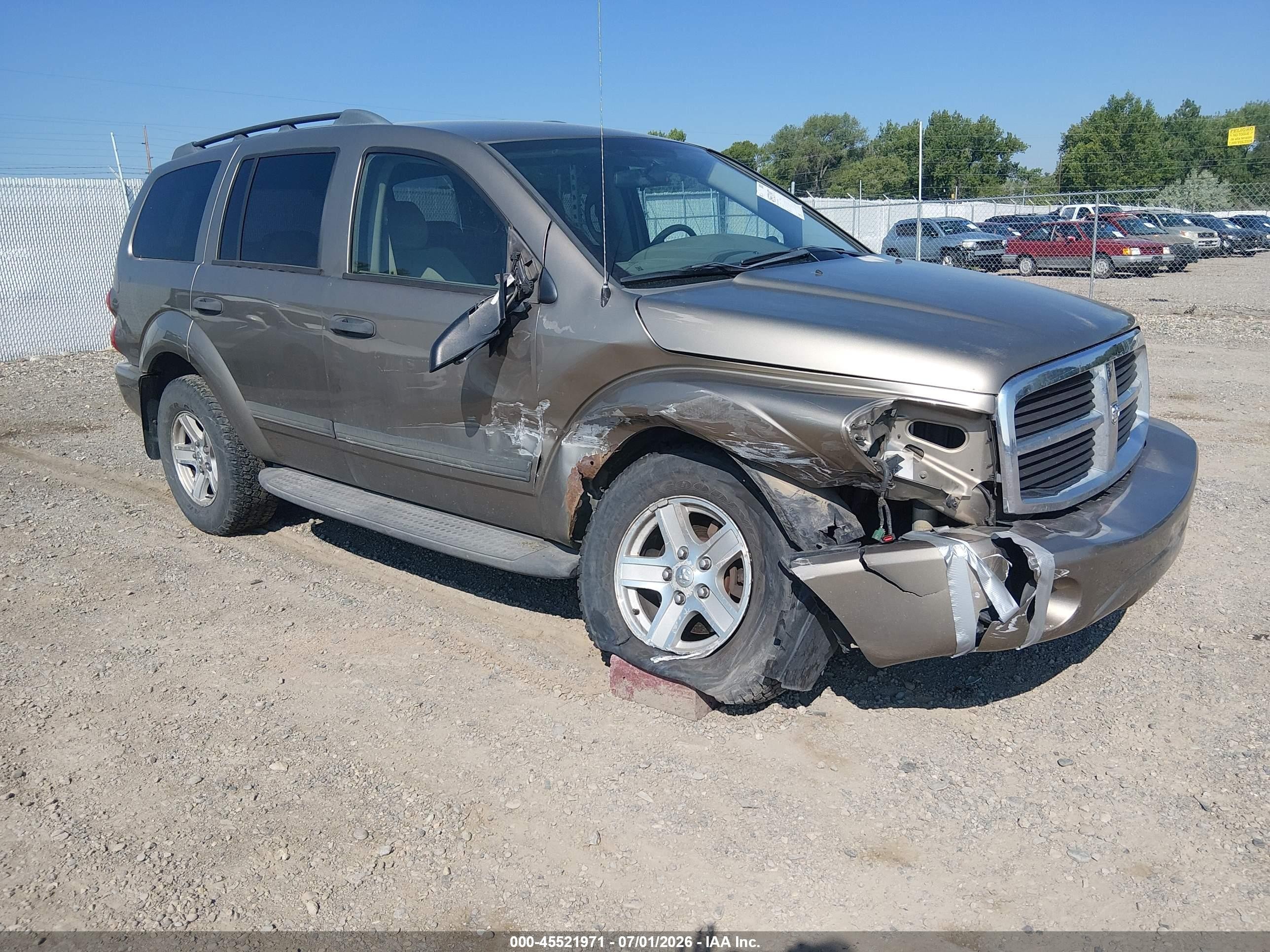 2006 Dodge Durango Slt Champagne vin: 1D4HB48N76F151379