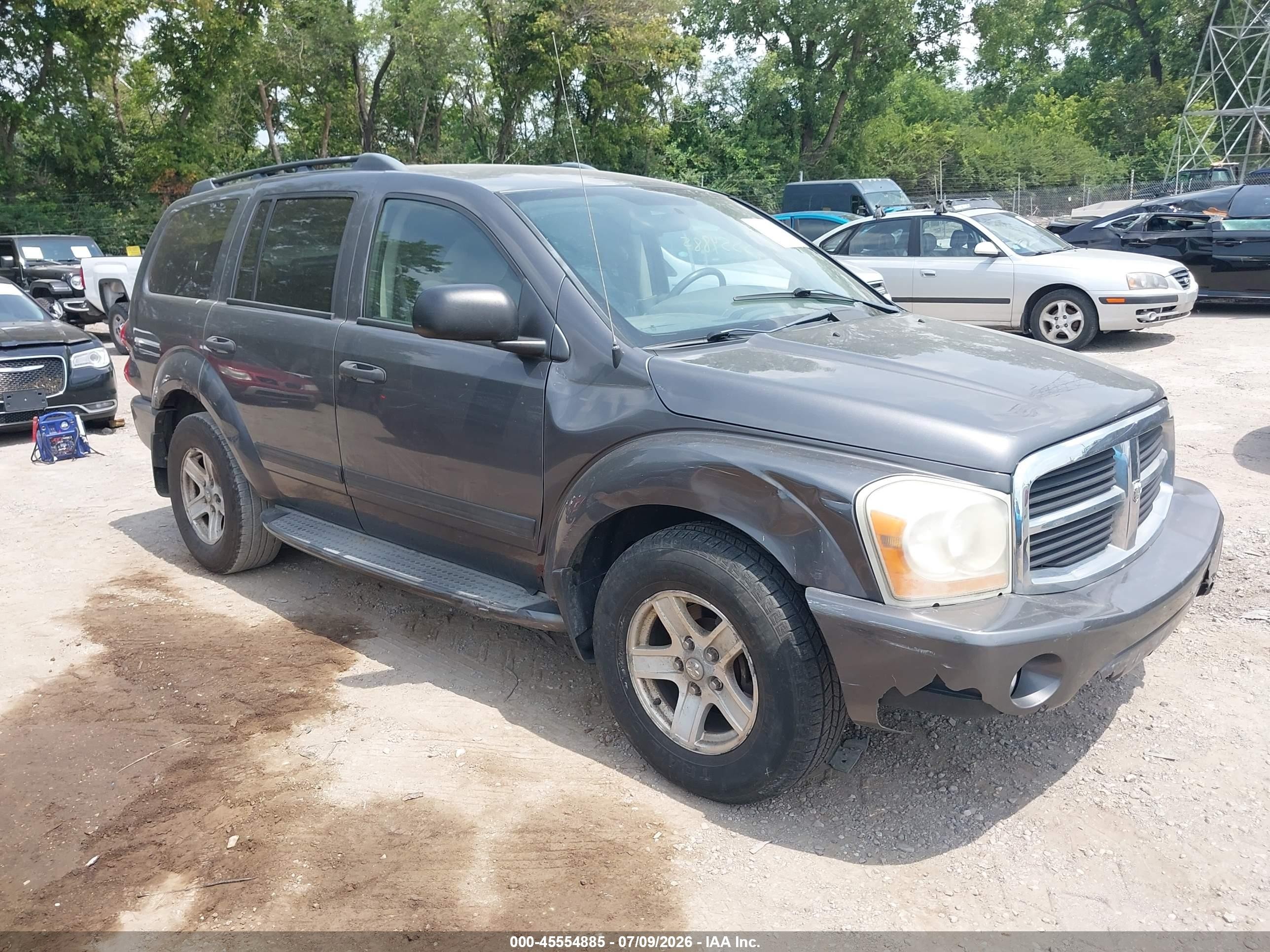2004 Dodge Durango Slt Gray vin: 1D4HB48N84F106514
