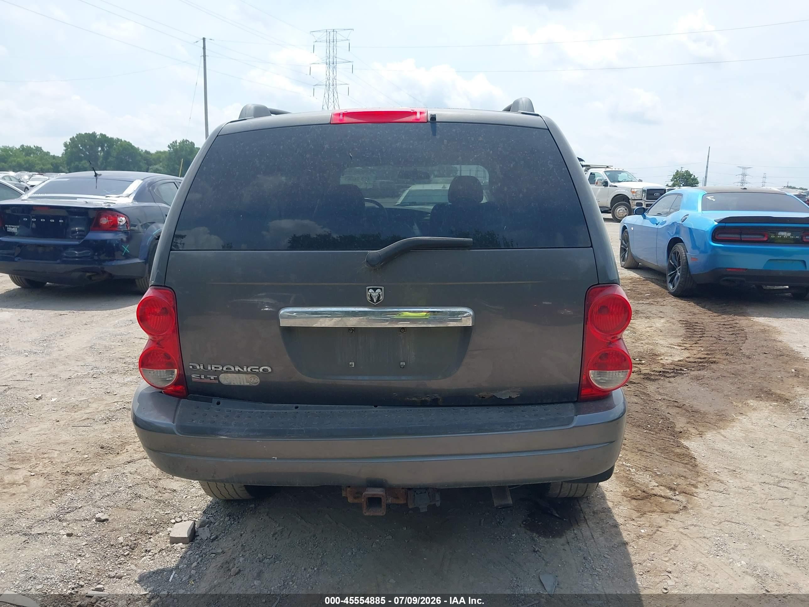 2004 Dodge Durango Slt Gray vin: 1D4HB48N84F106514