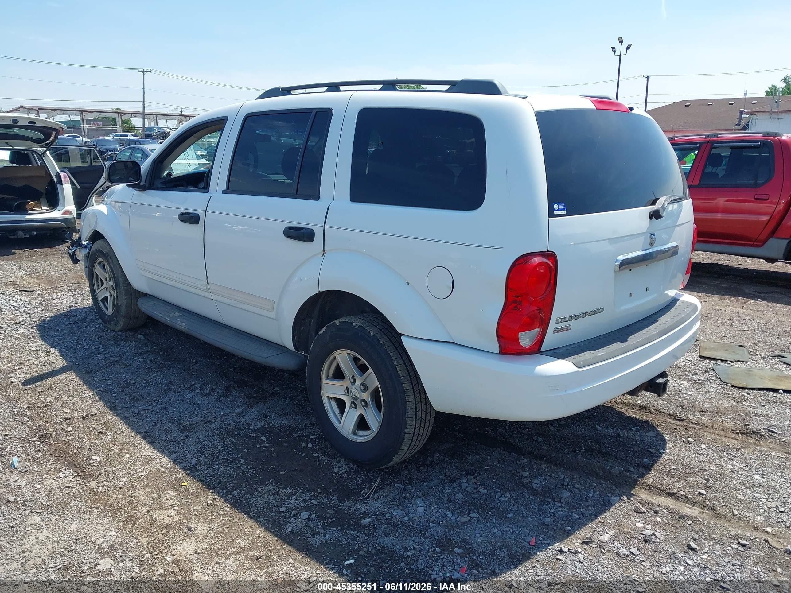 2004 Dodge Durango Slt White vin: 1D4HB48N84F126858