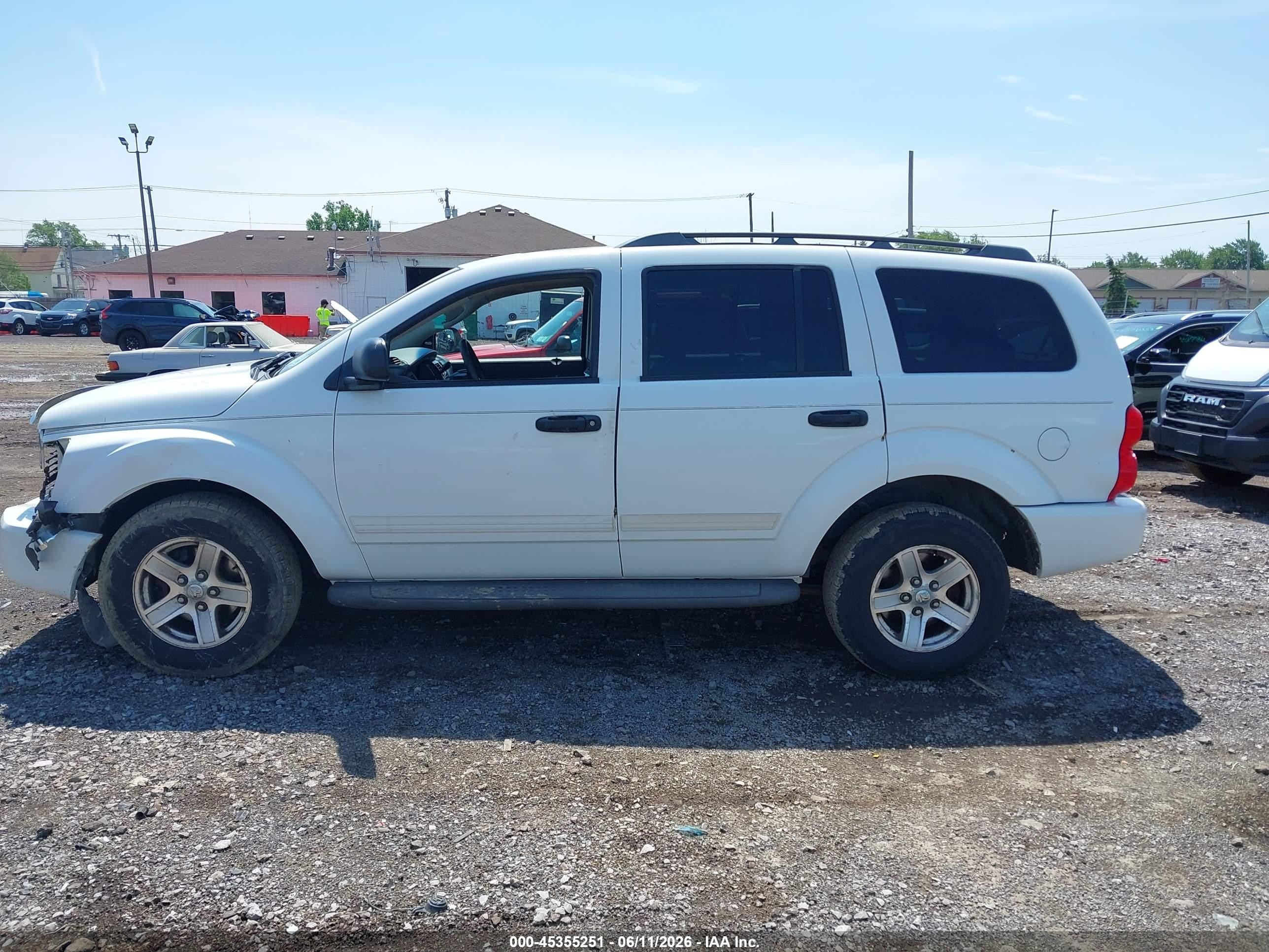 2004 Dodge Durango Slt White vin: 1D4HB48N84F126858