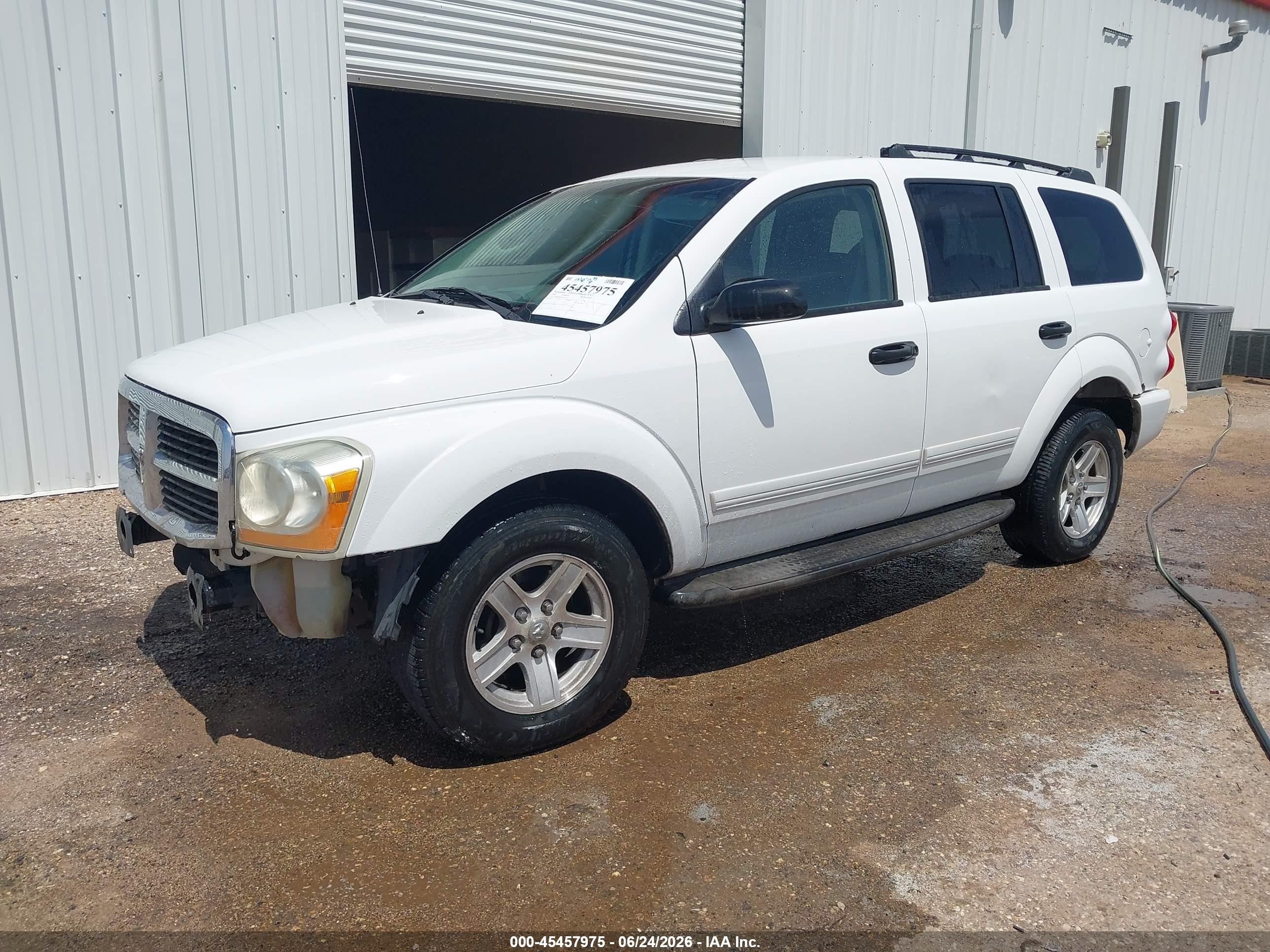 2005 Dodge Durango Slt White vin: 1D4HB48NX5F535753
