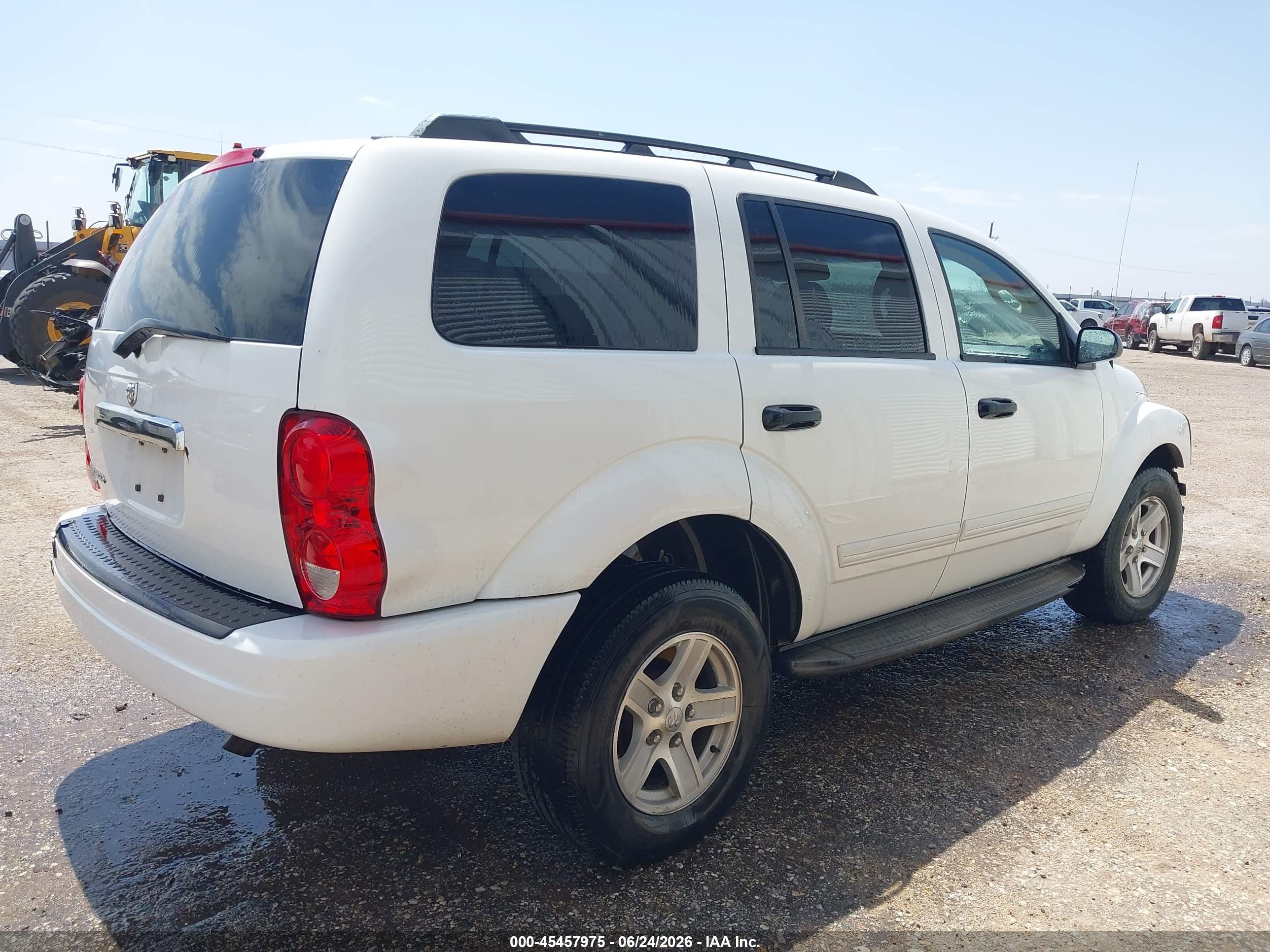 2005 Dodge Durango Slt White vin: 1D4HB48NX5F535753
