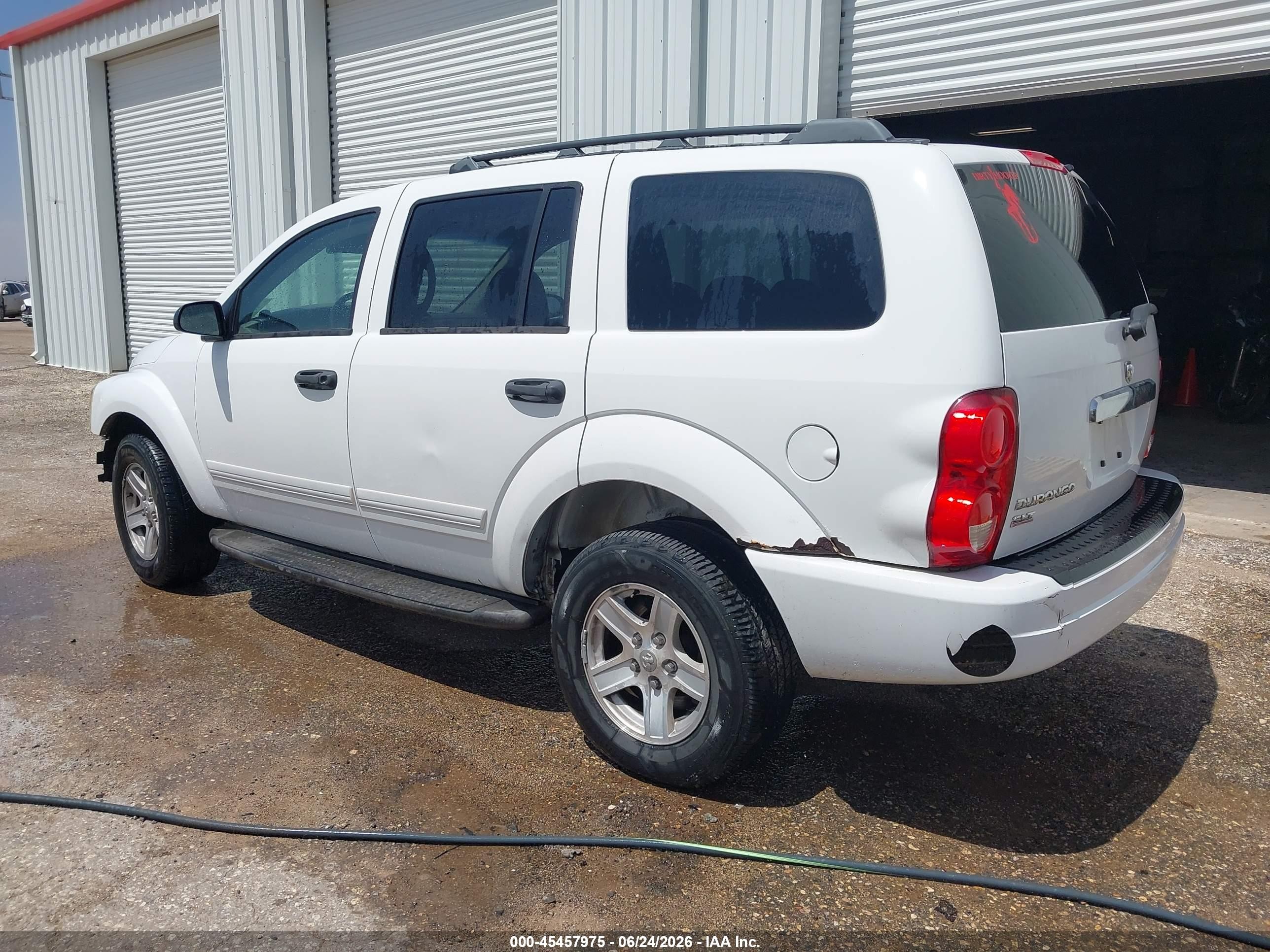 2005 Dodge Durango Slt White vin: 1D4HB48NX5F535753