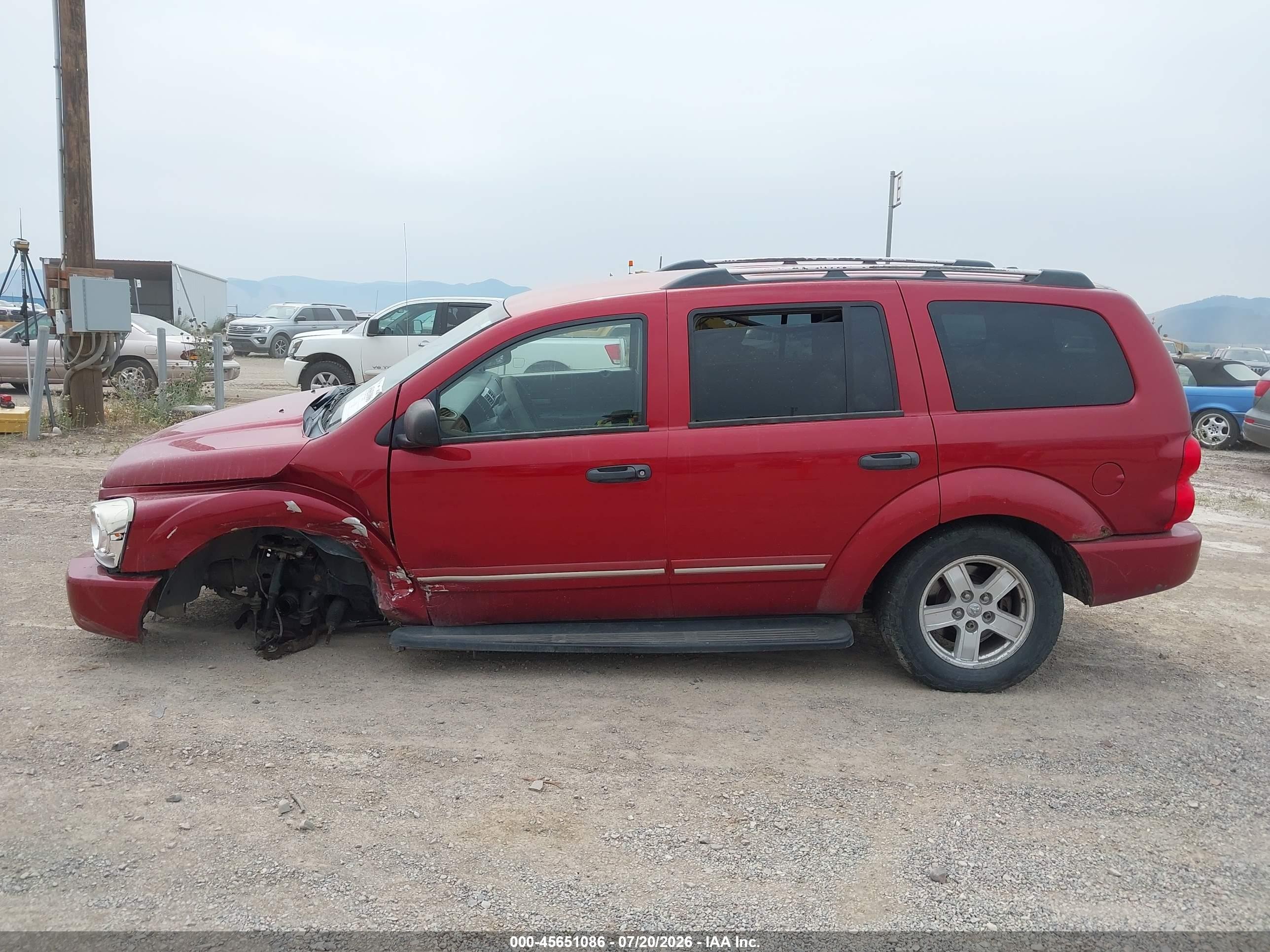 2006 Dodge Durango Limited Red vin: 1D4HB58296F127967