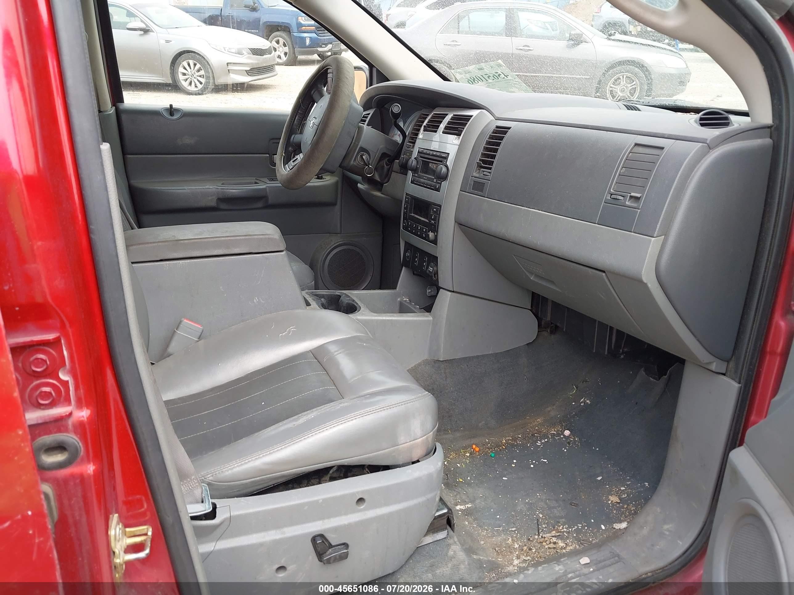 2006 Dodge Durango Limited Red vin: 1D4HB58296F127967