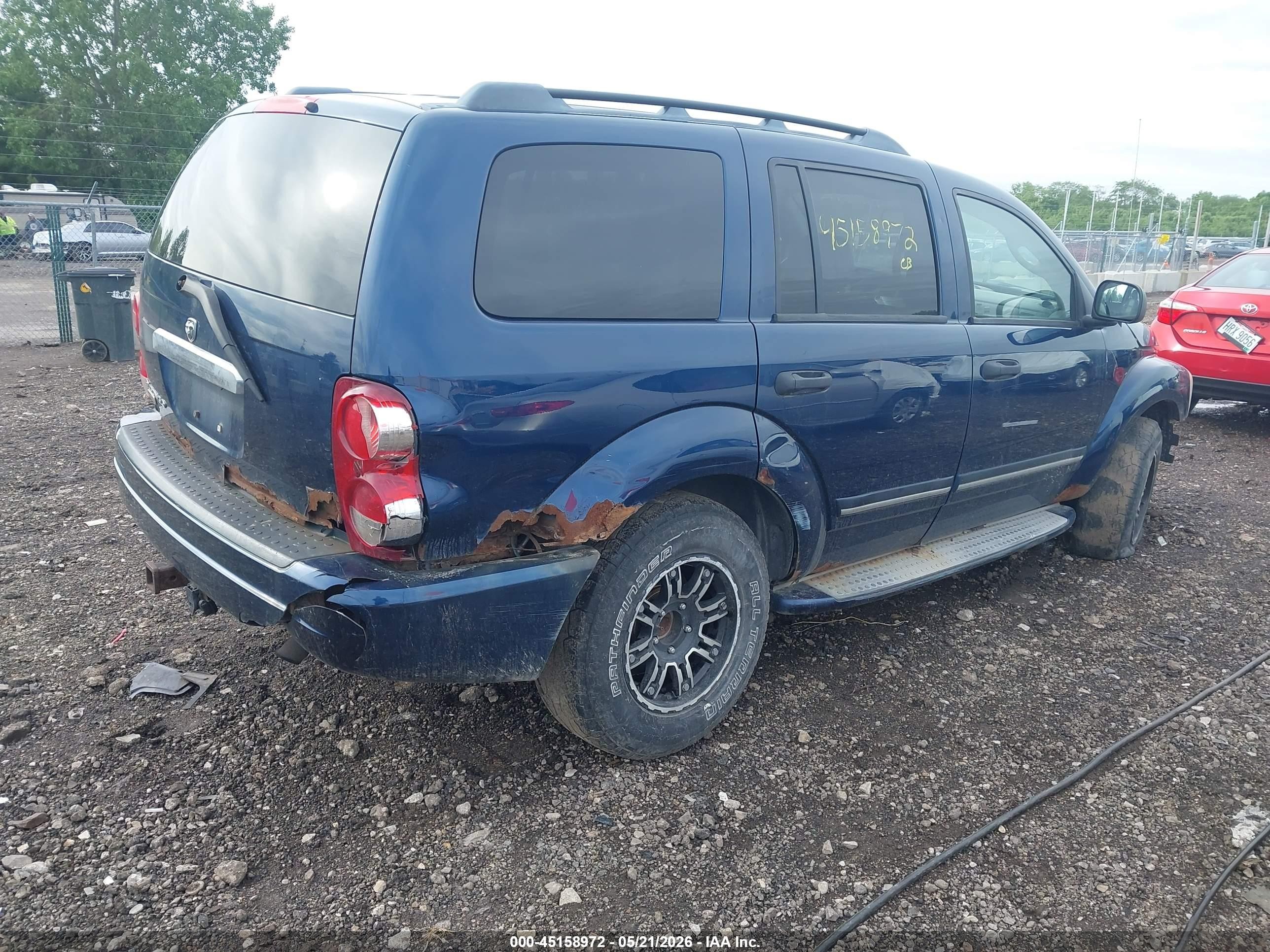 2005 Dodge Durango Limited Blue vin: 1D4HB58D35F531699