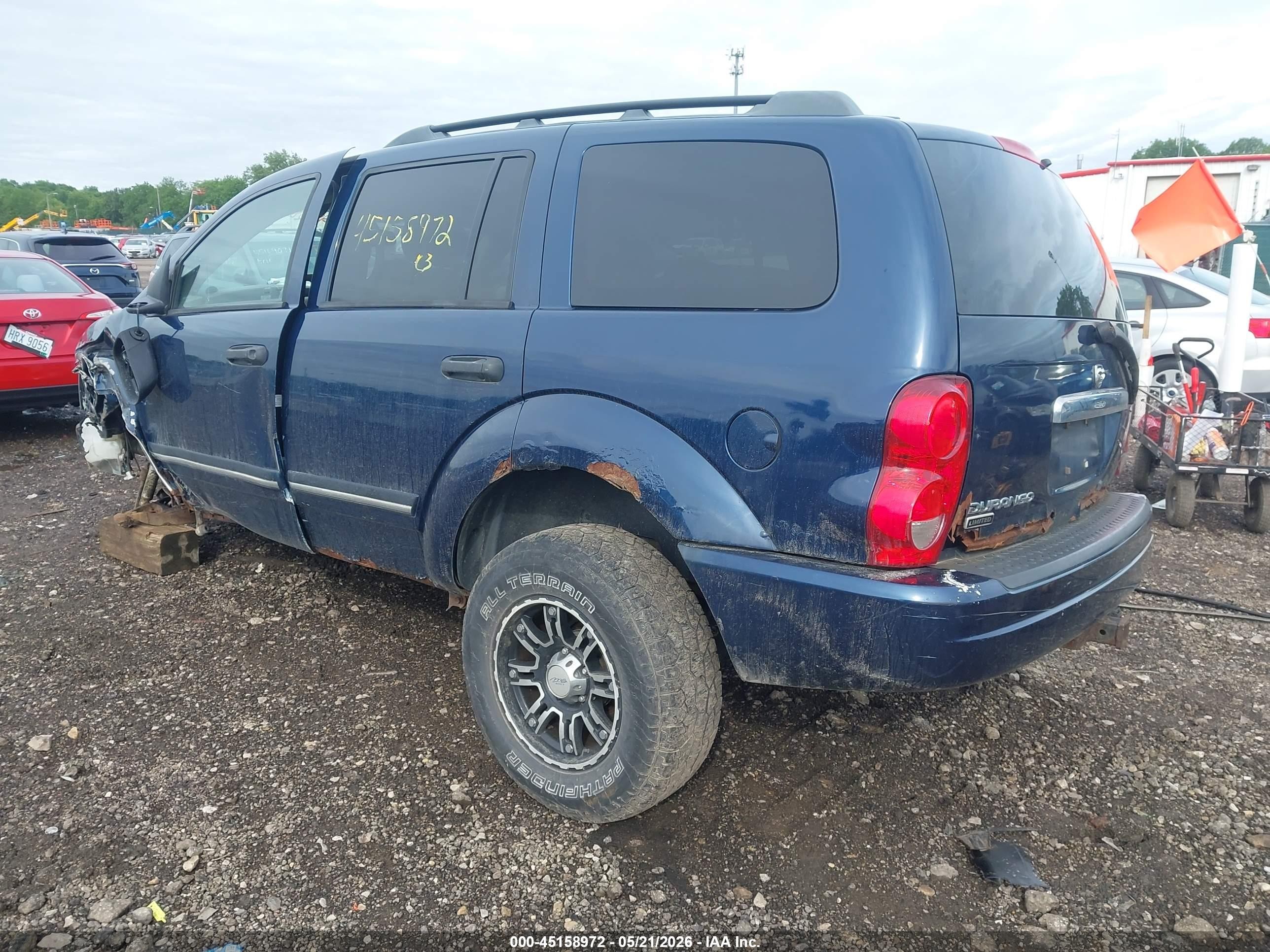2005 Dodge Durango Limited Blue vin: 1D4HB58D35F531699