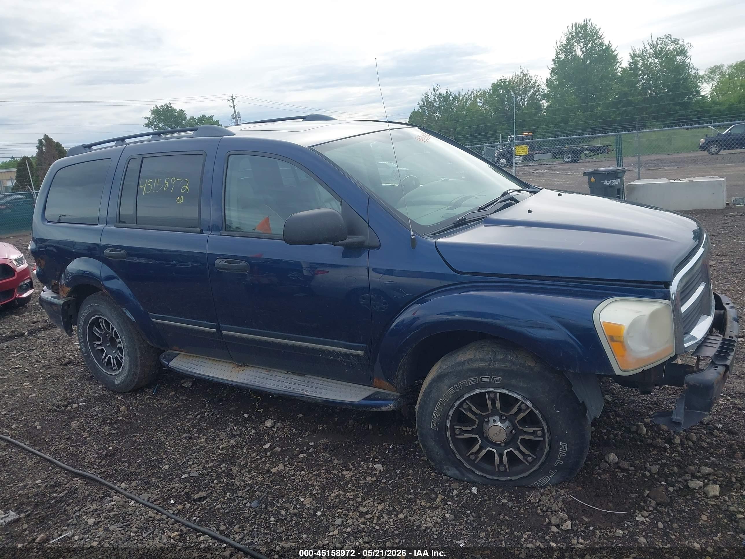 2005 Dodge Durango Limited Blue vin: 1D4HB58D35F531699