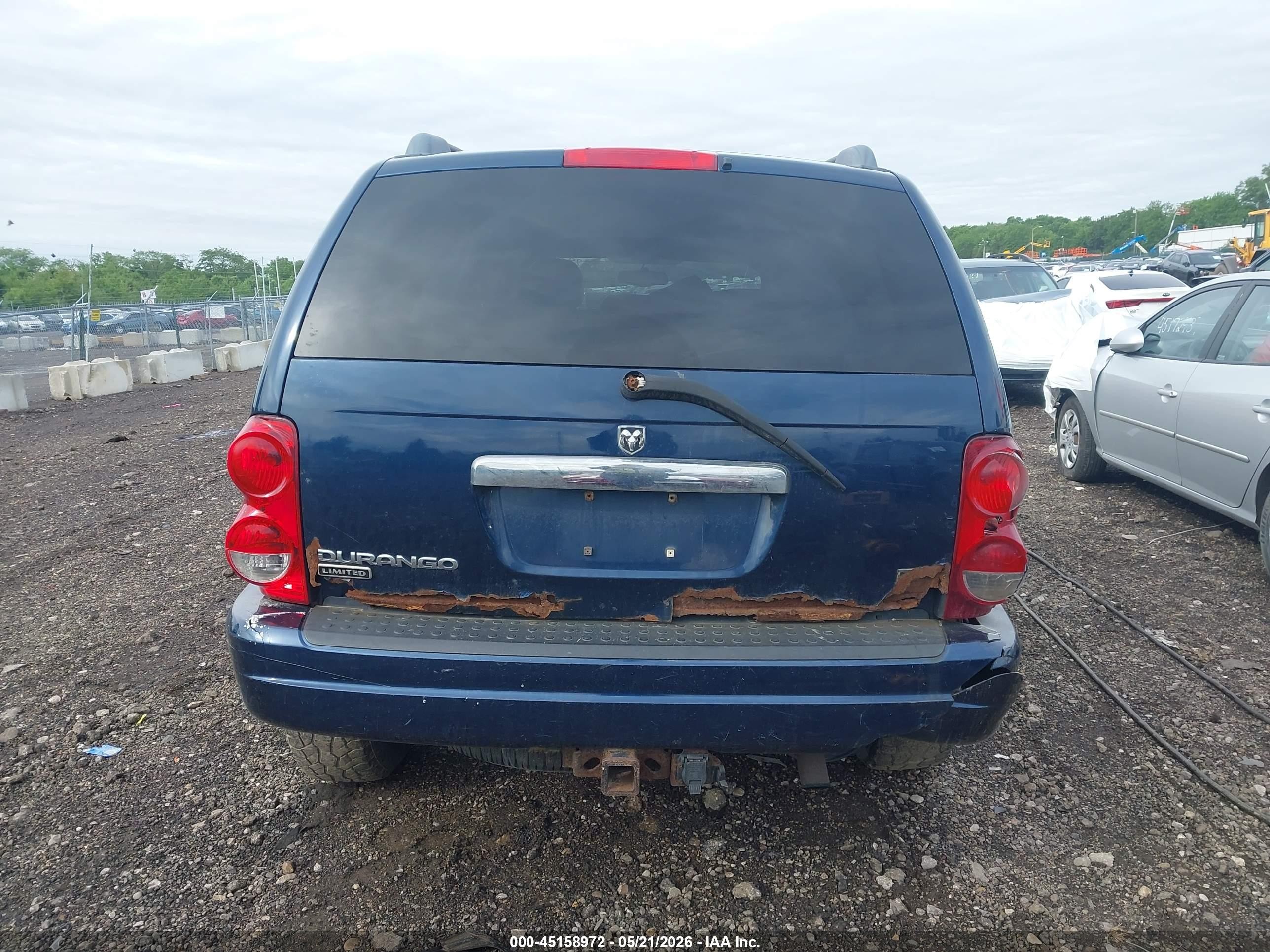 2005 Dodge Durango Limited Blue vin: 1D4HB58D35F531699