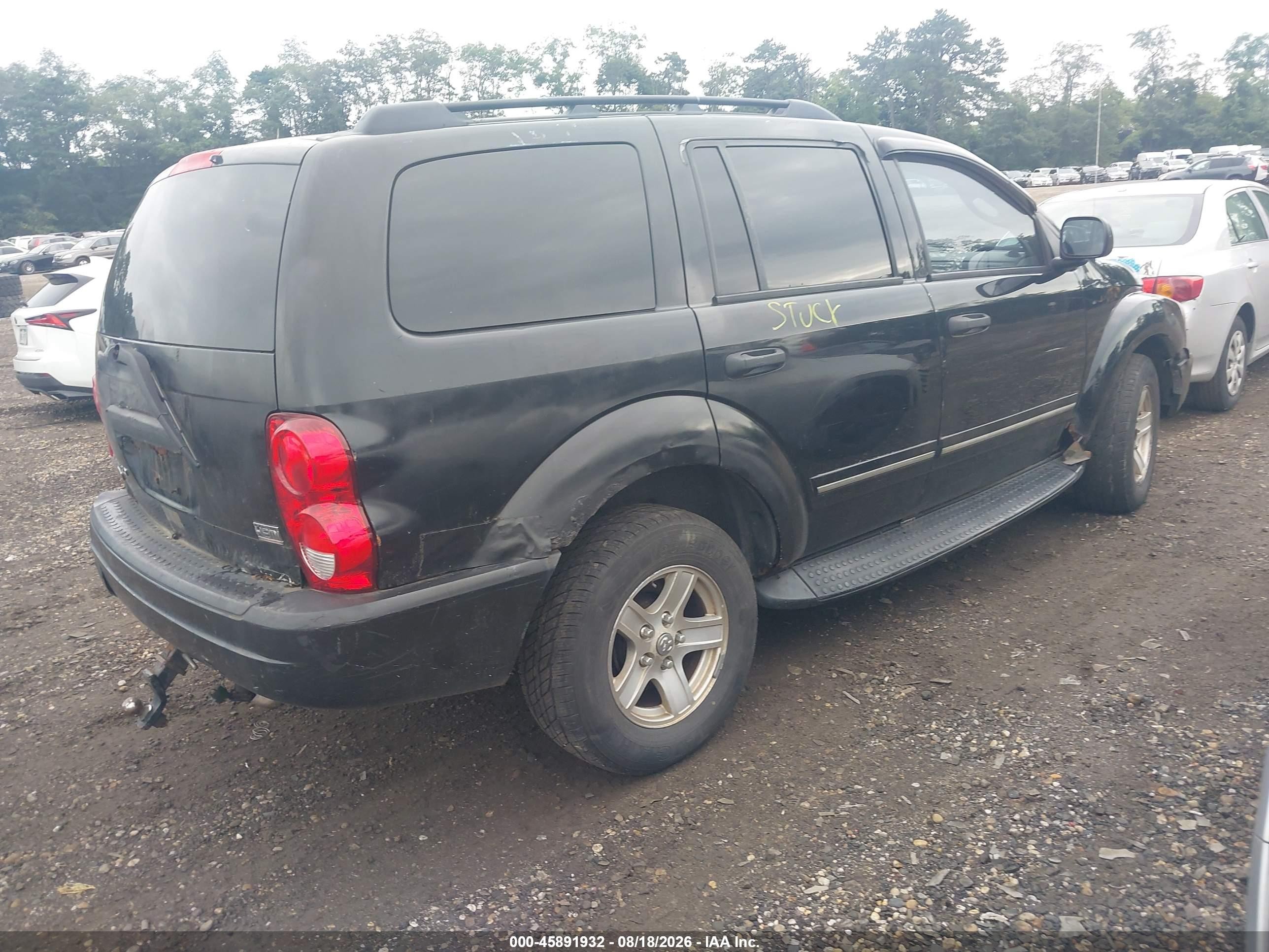 2005 Dodge Durango Limited Black vin: 1D4HB58D35F609835