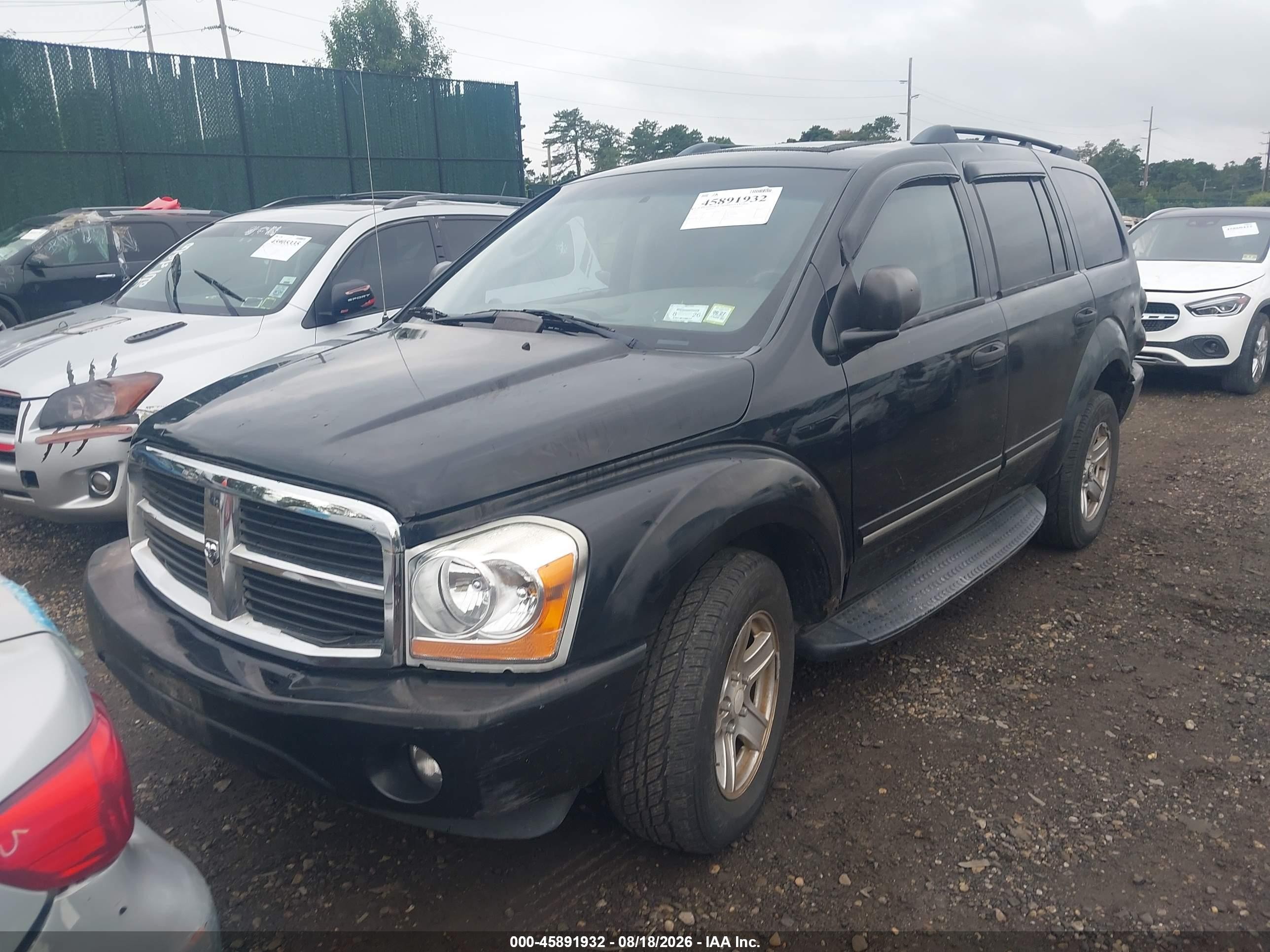 2005 Dodge Durango Limited Black vin: 1D4HB58D35F609835