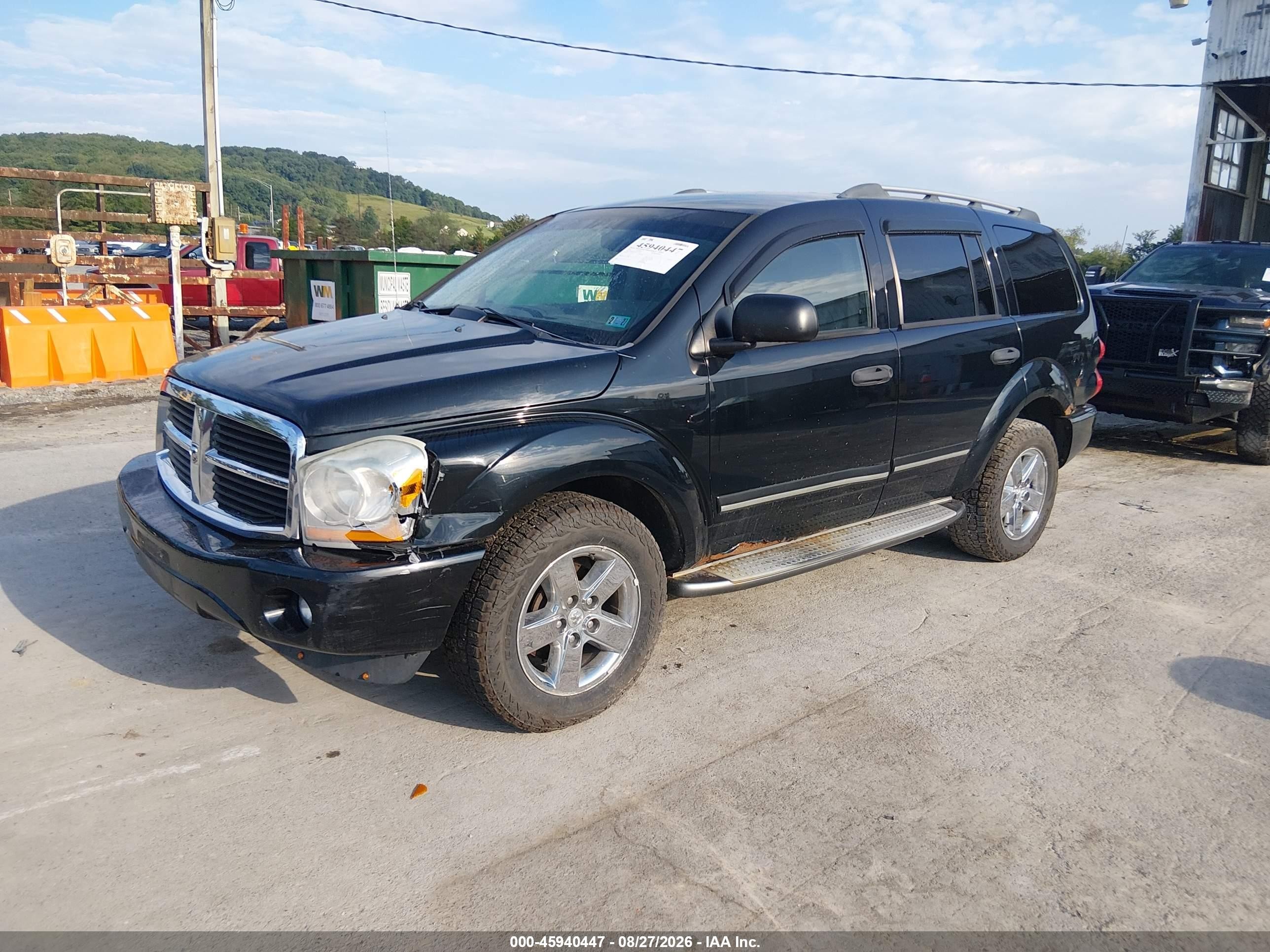 2006 Dodge Durango Limited Black vin: 1D4HB58N06F135188