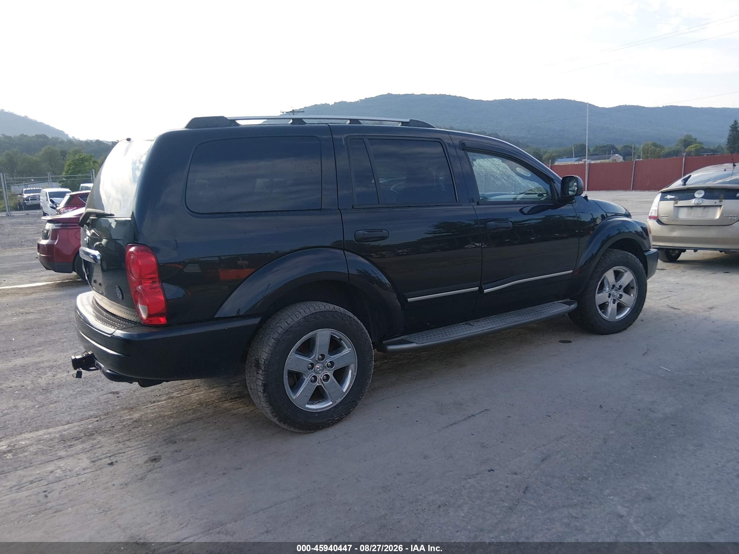 2006 Dodge Durango Limited Black vin: 1D4HB58N06F135188