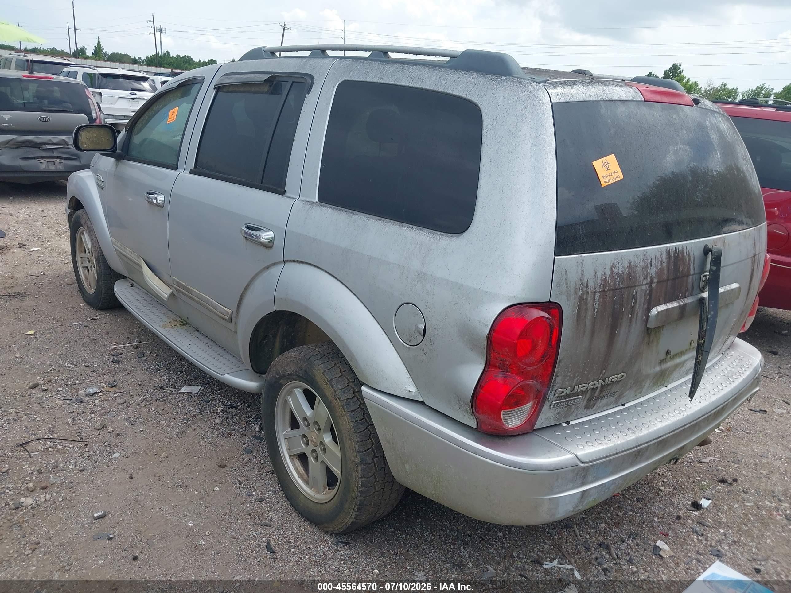 2006 Dodge Durango Limited Серебряный vin: 1D4HB58N76F139612