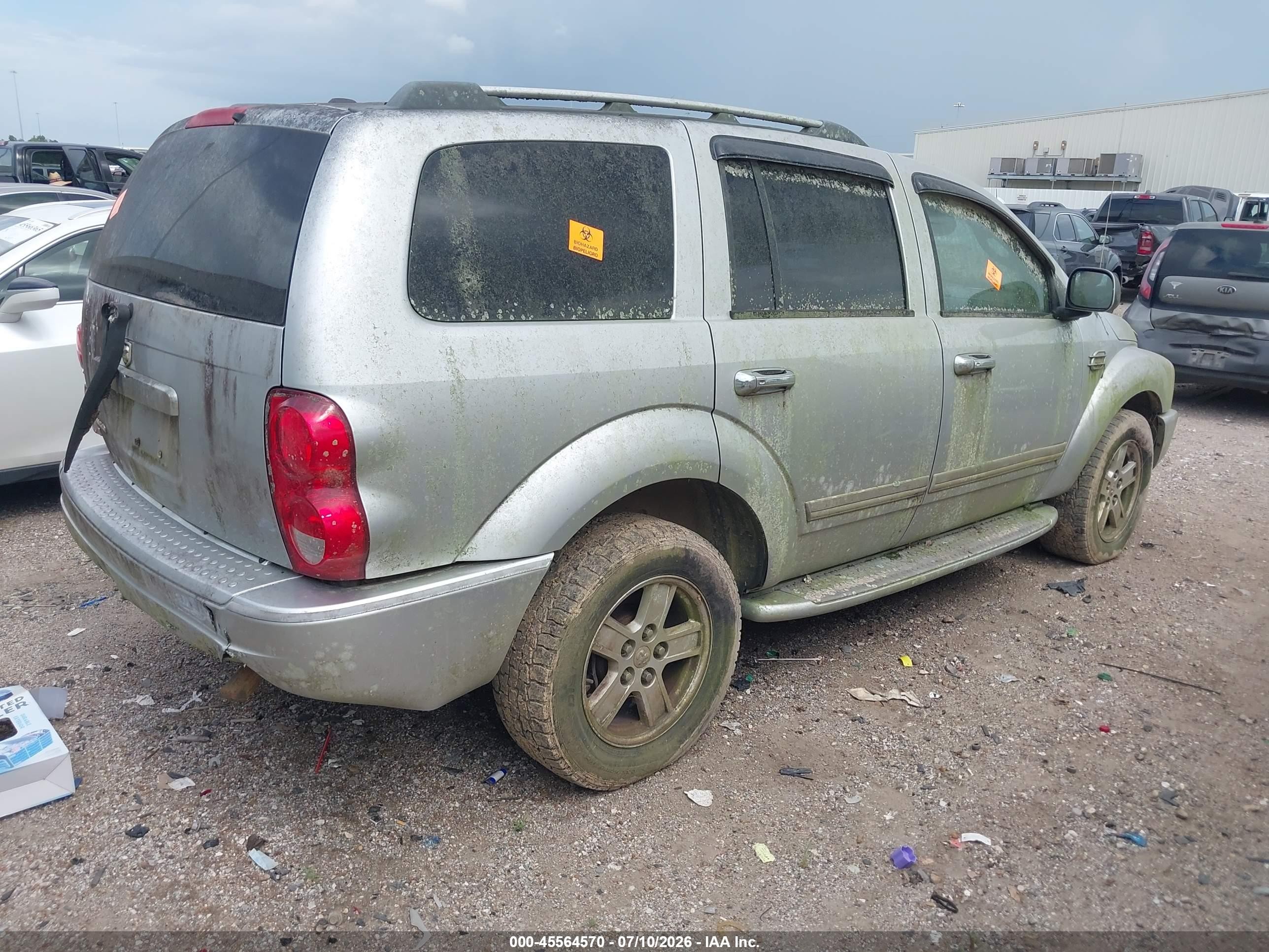 2006 Dodge Durango Limited Серебряный vin: 1D4HB58N76F139612