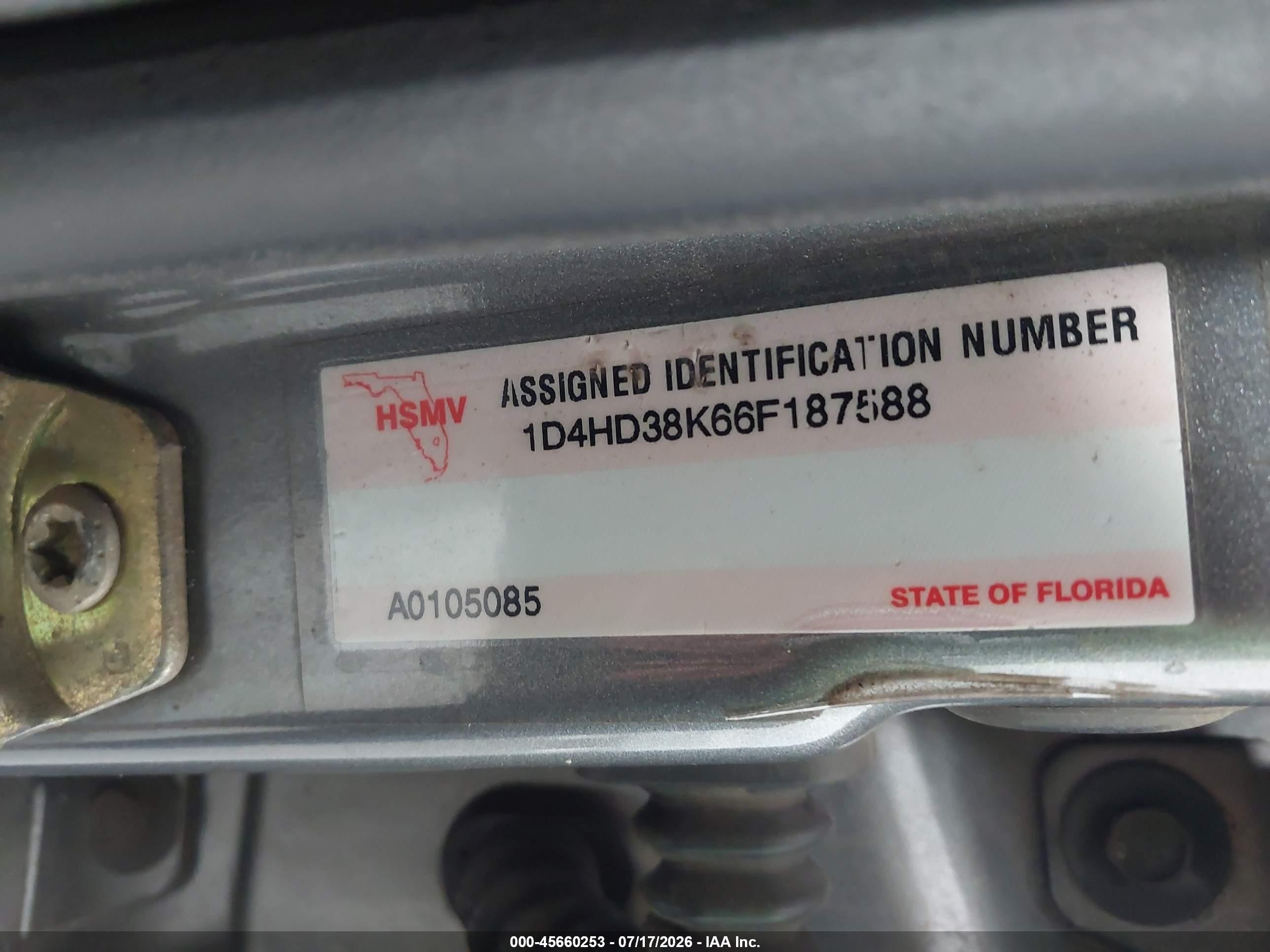 2006 Dodge Durango Sxt Gray vin: 1D4HD38K66F187588