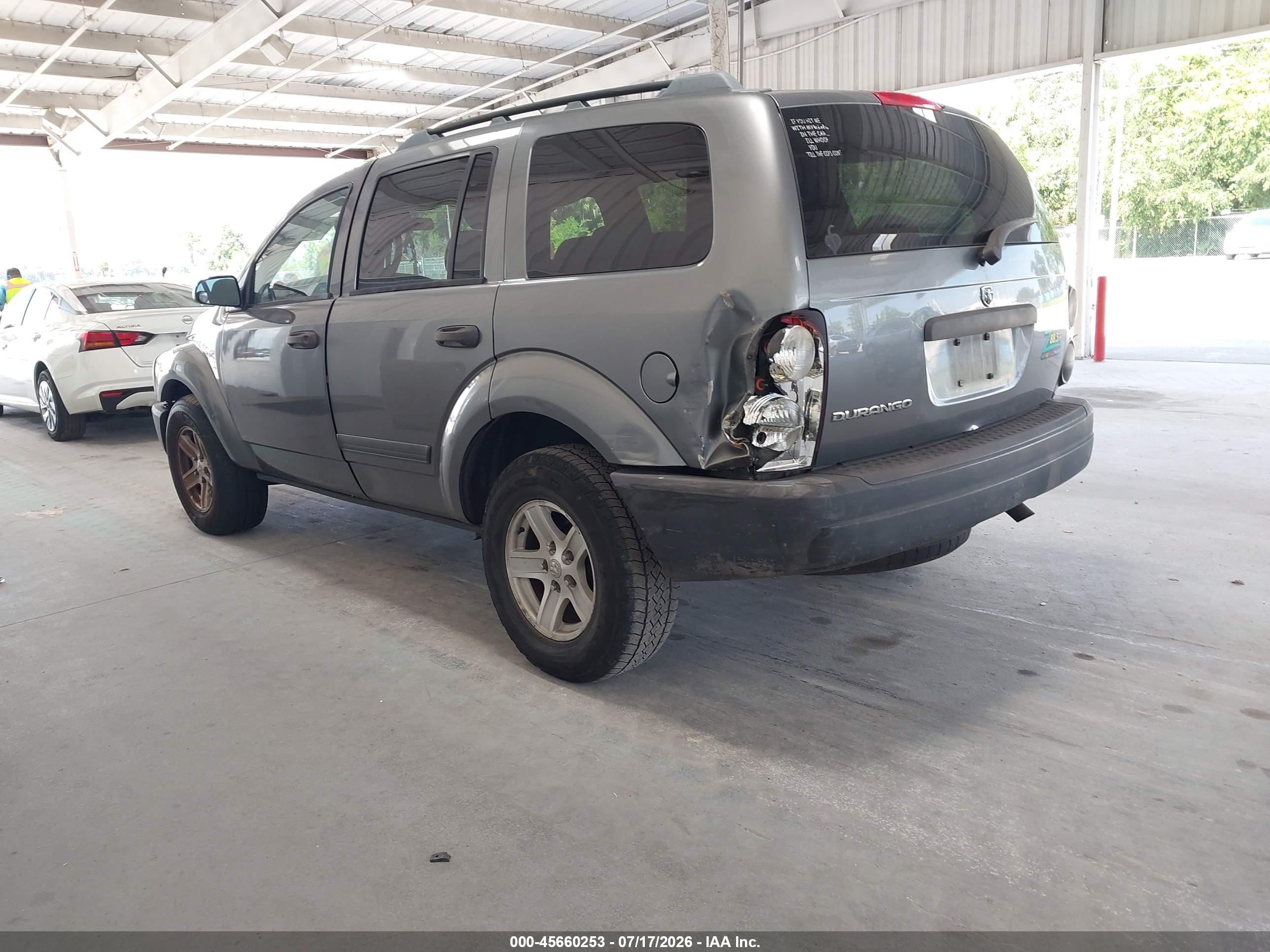 2006 Dodge Durango Sxt Gray vin: 1D4HD38K66F187588