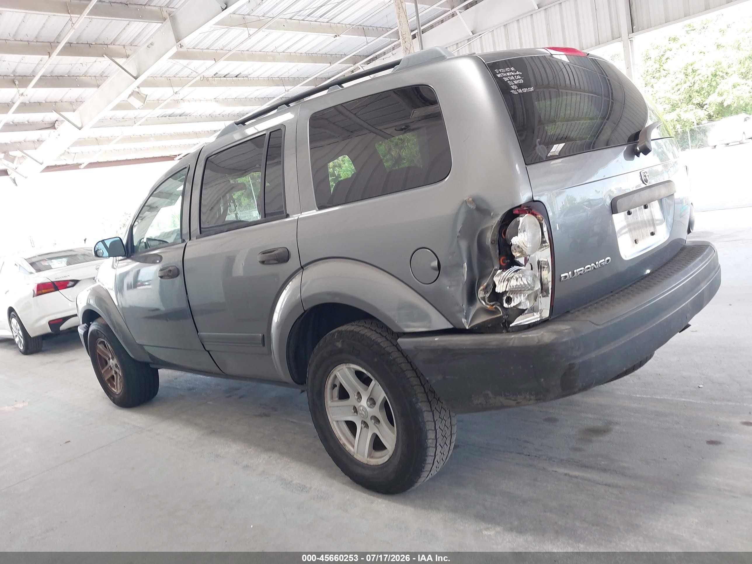 2006 Dodge Durango Sxt Gray vin: 1D4HD38K66F187588