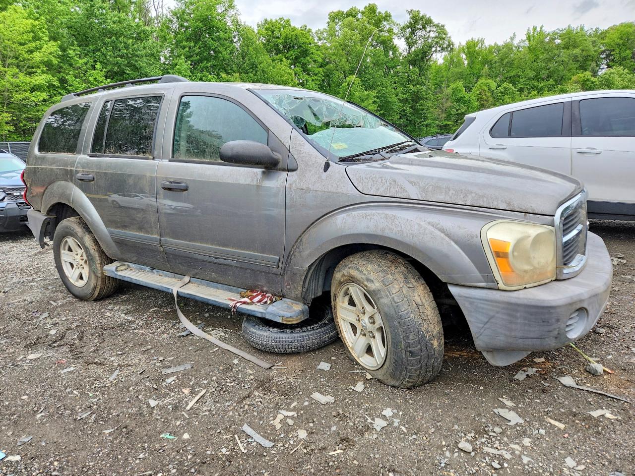 2005 Dodge Durango Gray vin: 1D4HD38K95F506173