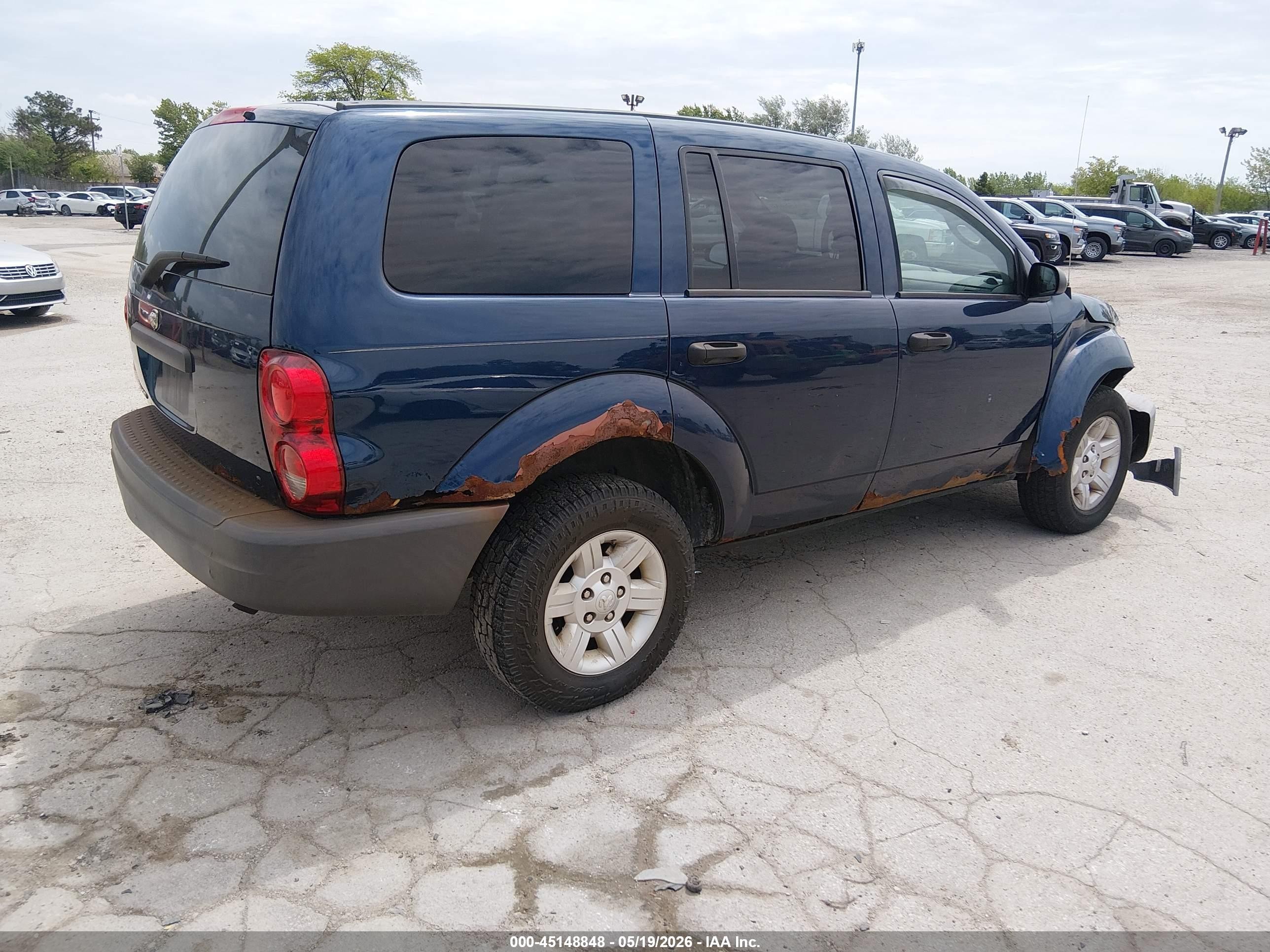 2005 Dodge Durango St Blue vin: 1D4HD38KX5F527811