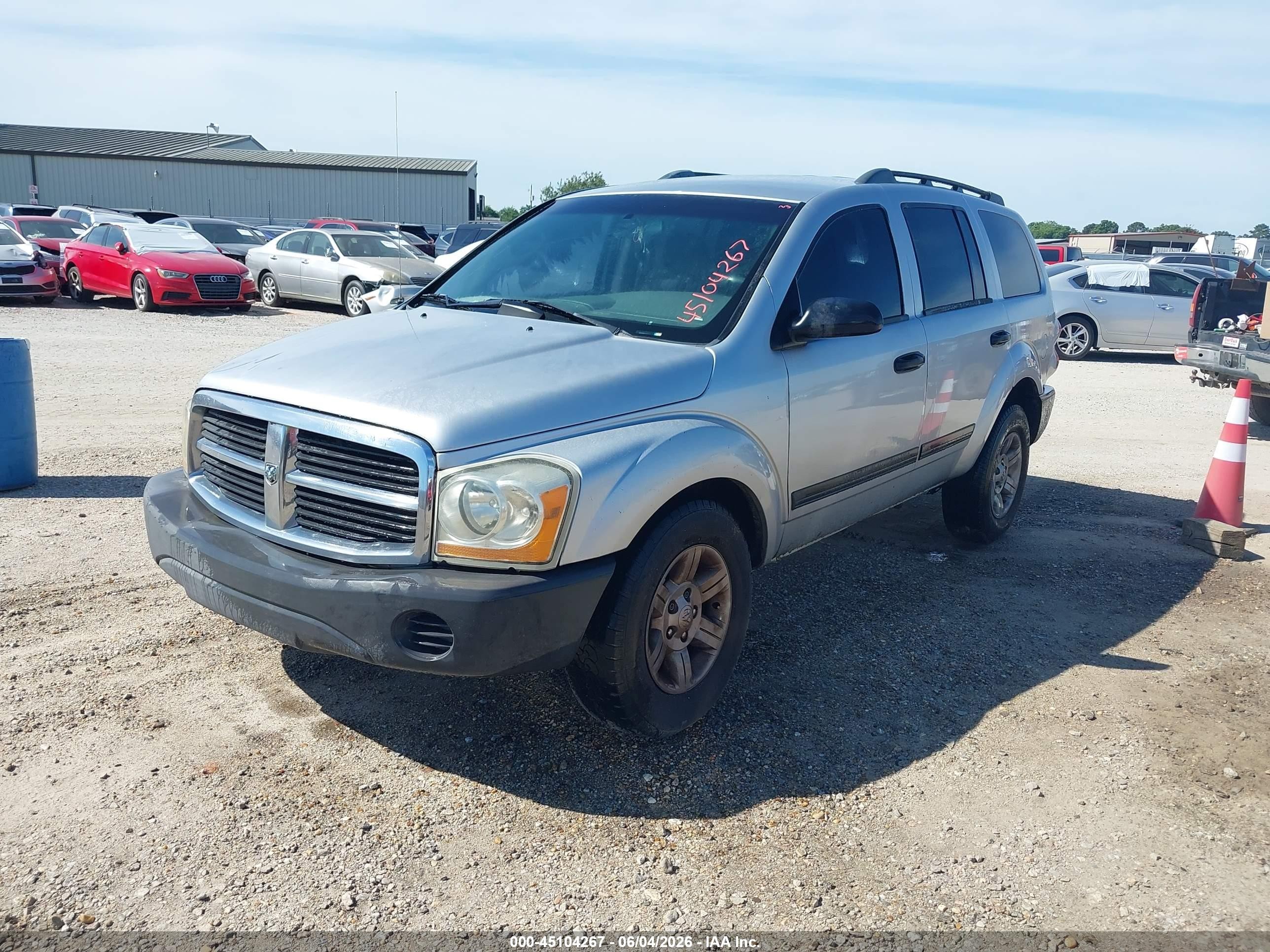 2005 Dodge Durango St Silver vin: 1D4HD38N15F593058