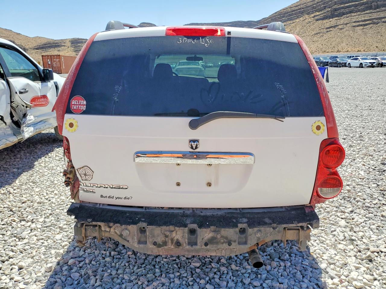2006 Dodge Durango Red vin: 1D4HD38N76F115003