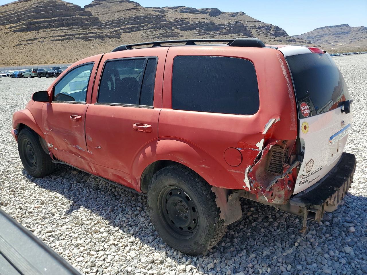 2006 Dodge Durango Red vin: 1D4HD38N76F115003