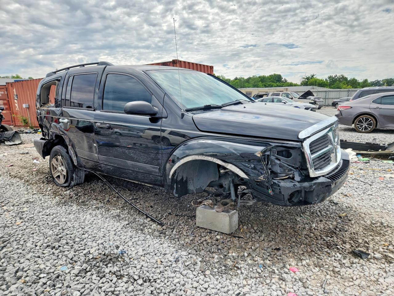 2006 Dodge Durango Sxt Black vin: 1D4HD38N96F175347