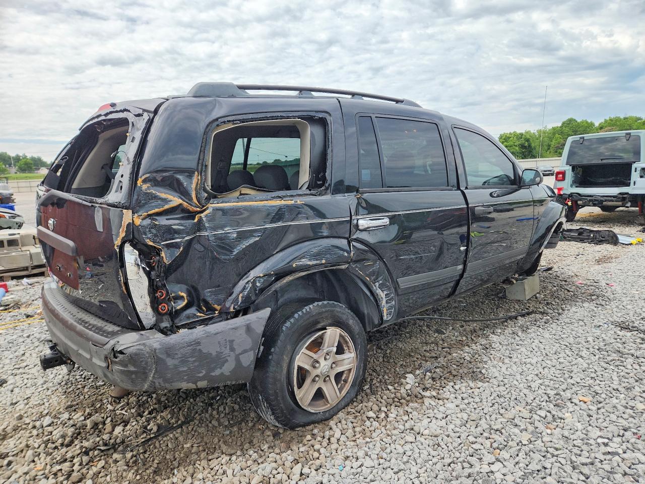 2006 Dodge Durango Sxt Black vin: 1D4HD38N96F175347