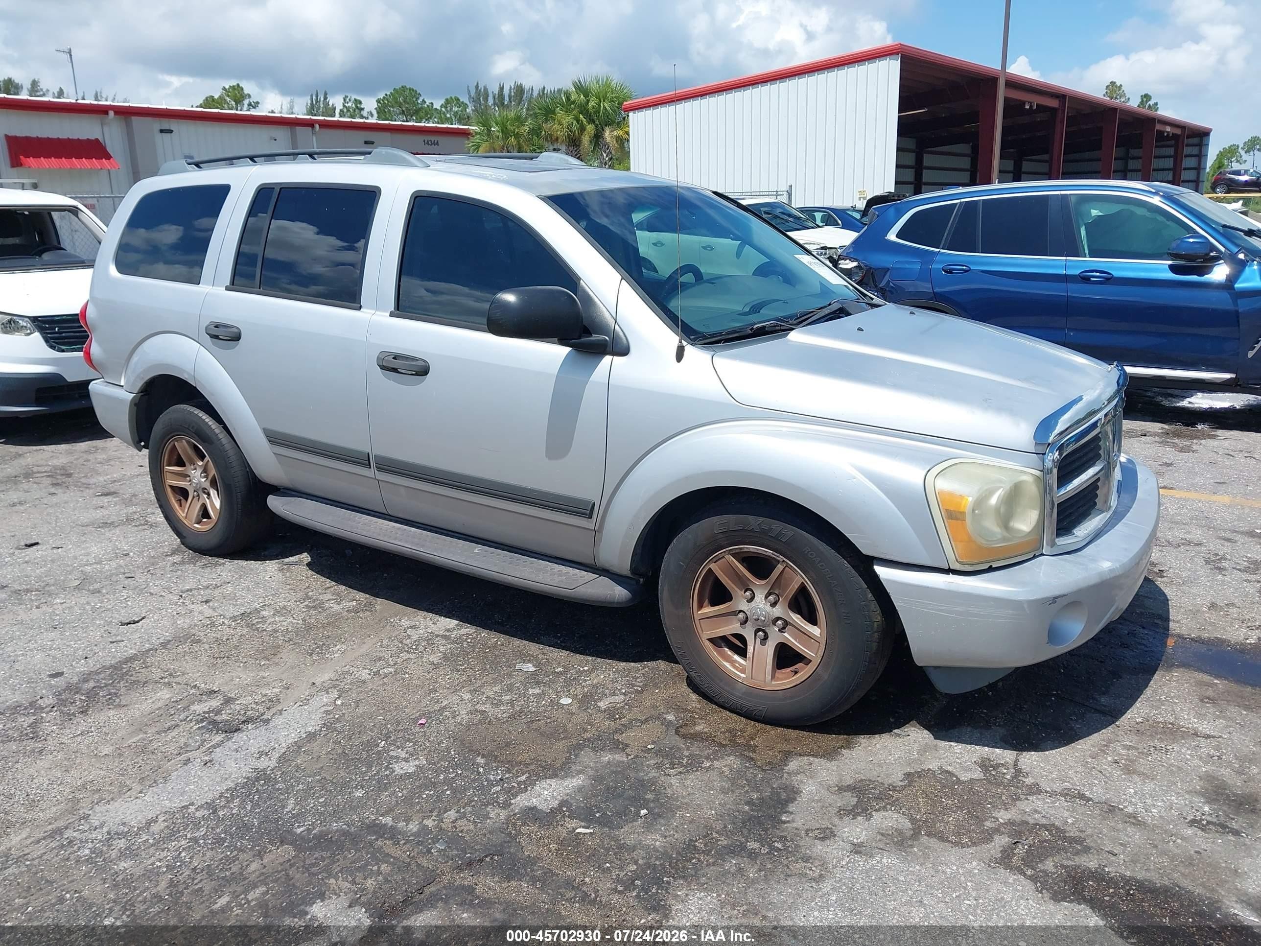 2006 Dodge Durango Slt Silver vin: 1D4HD48276F127860