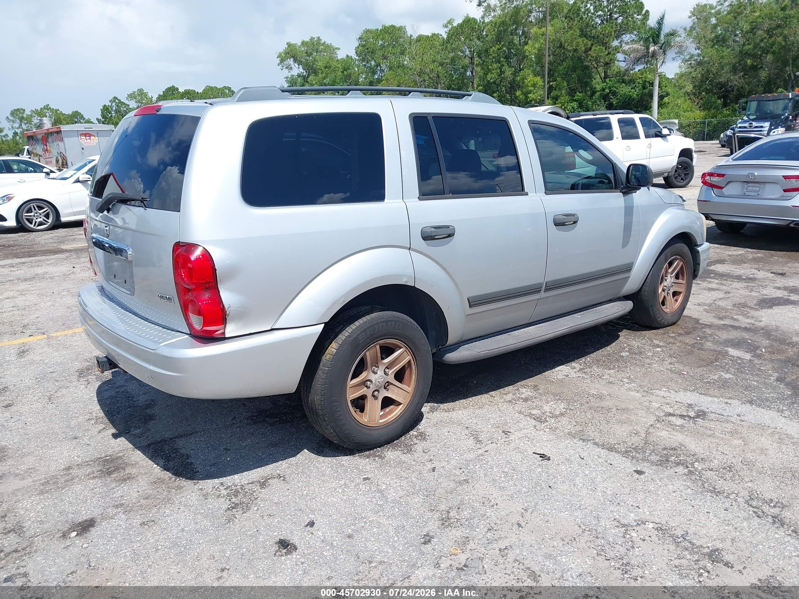 2006 Dodge Durango Slt Silver vin: 1D4HD48276F127860