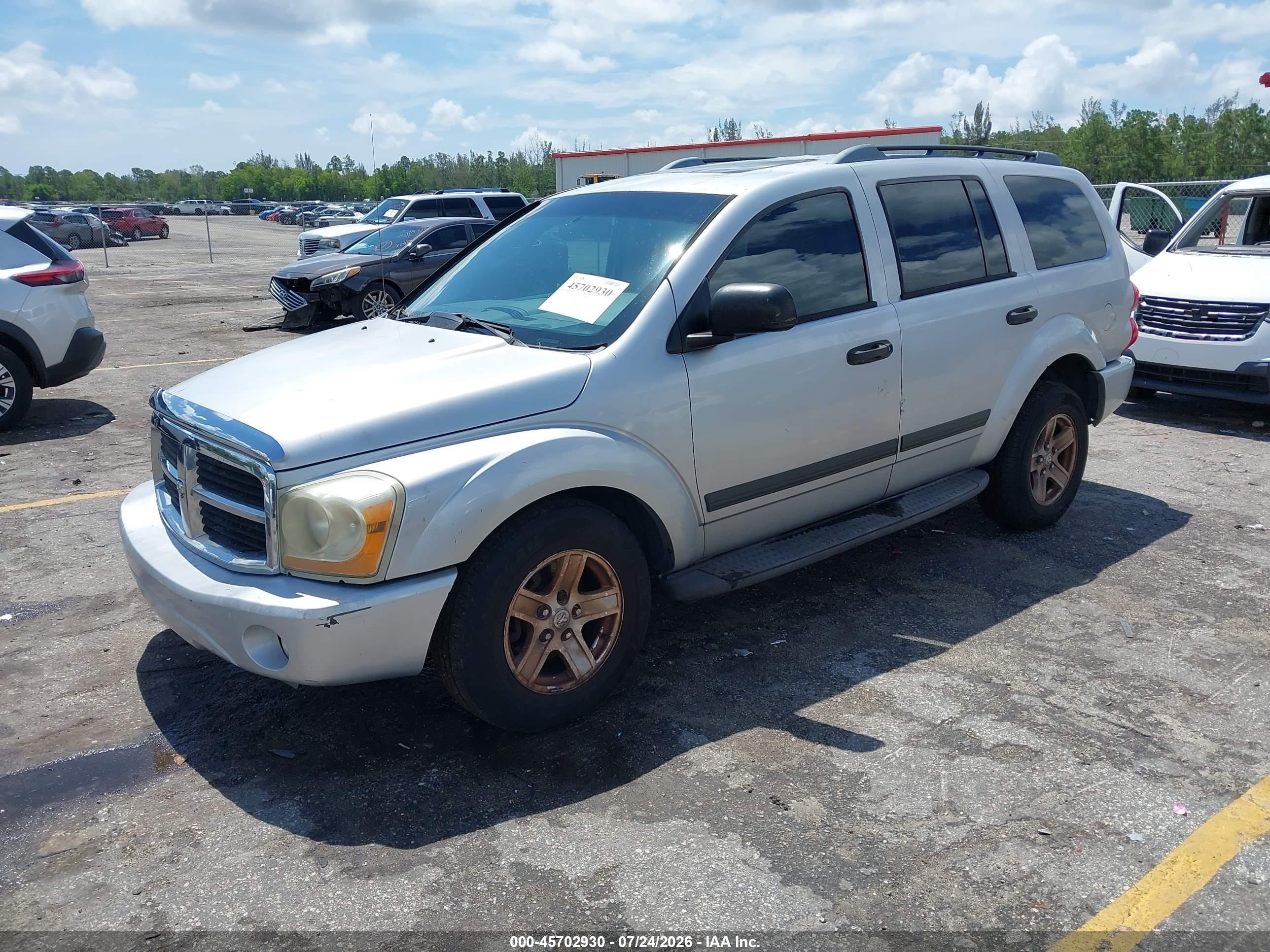 2006 Dodge Durango Slt Silver vin: 1D4HD48276F127860