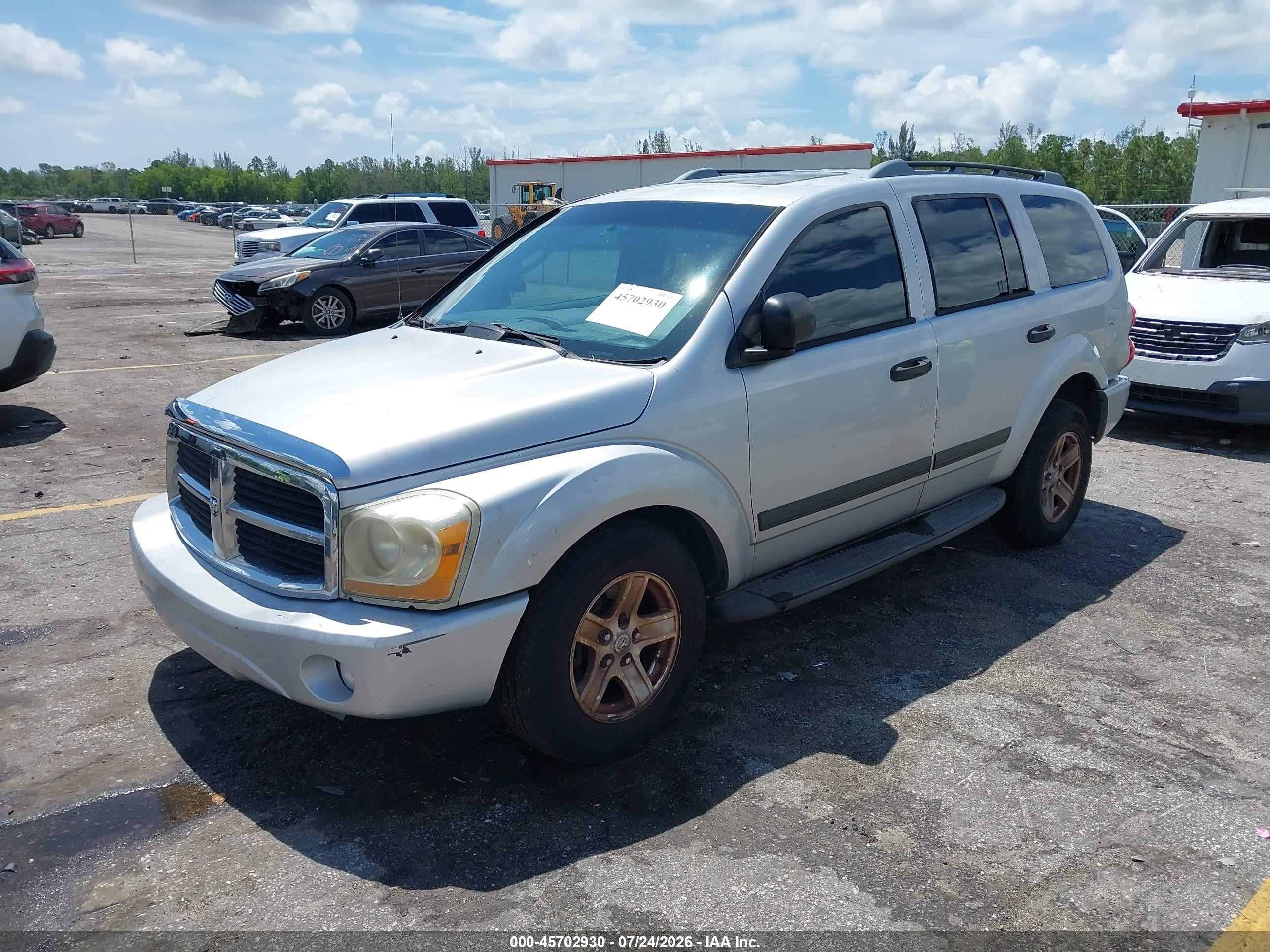 2006 Dodge Durango Slt Silver vin: 1D4HD48276F127860